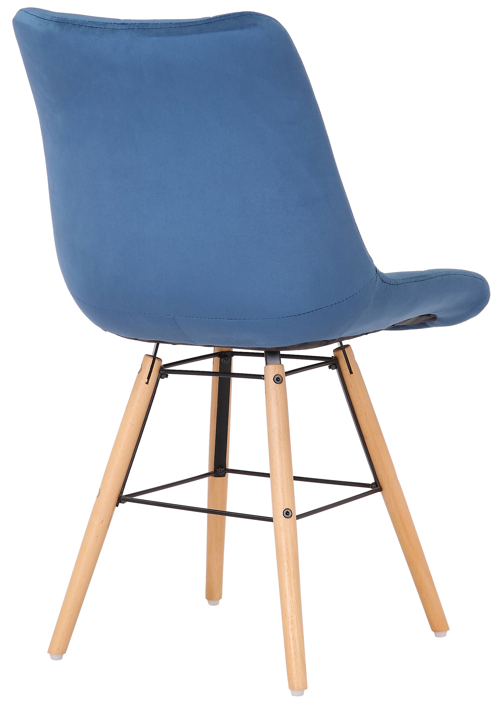 Lot de 2 chaises de salle à manger Leni velours