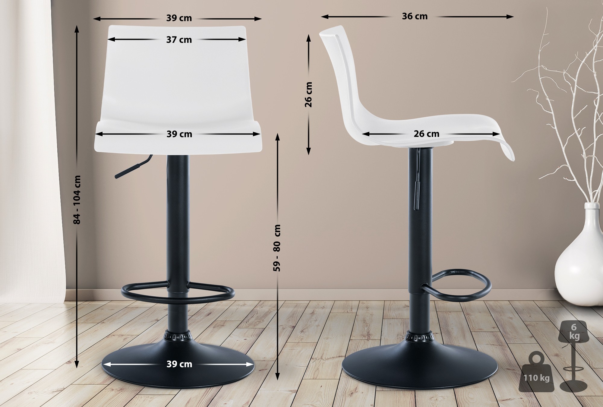 Tabouret de bar Branford