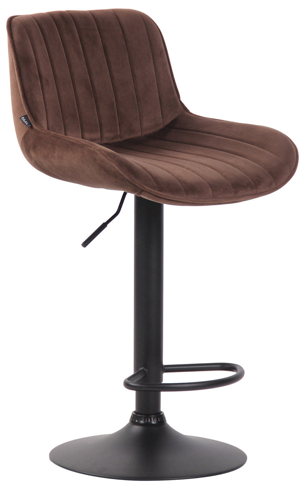 Lot de 2 Tabourets de bar Lentini en Velours Pied trompette en Métal