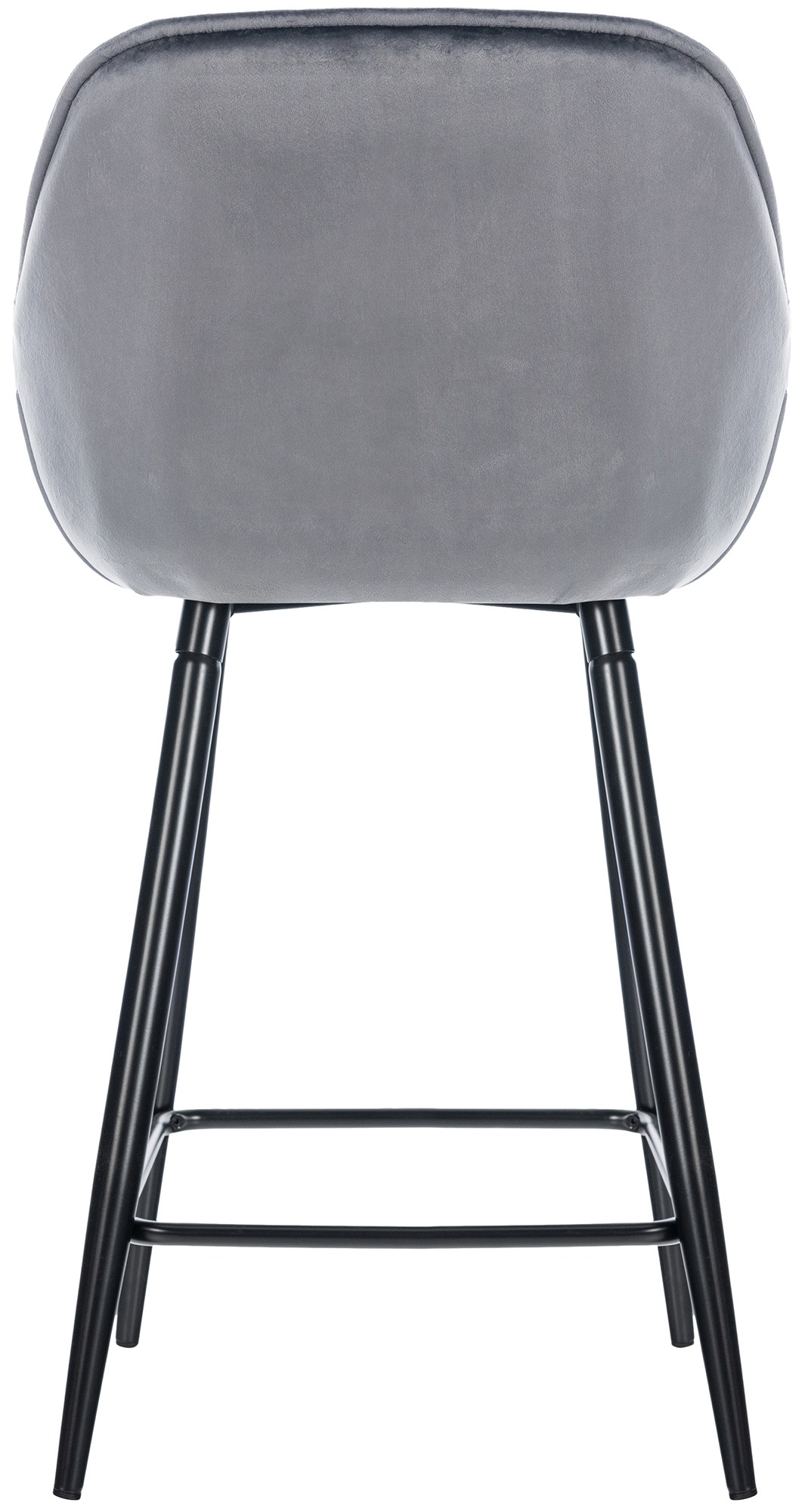 Lot de 2 tabourets de bar Gibson velours hauteur d'assise 76 cm
