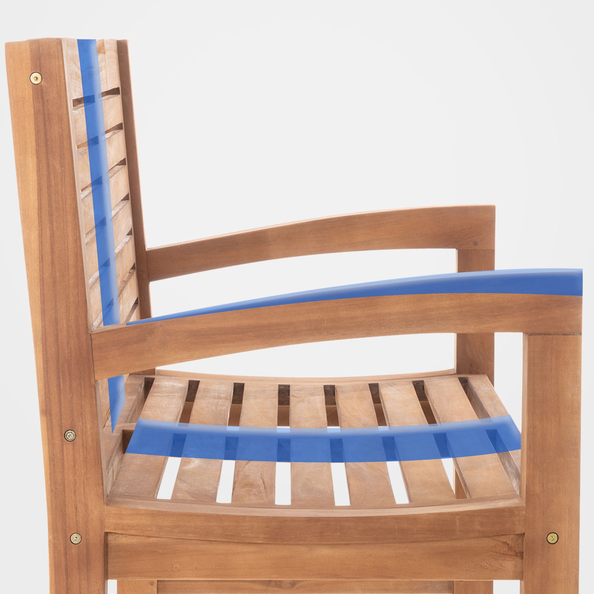 Banc d'extérieur Halden en bois de teck