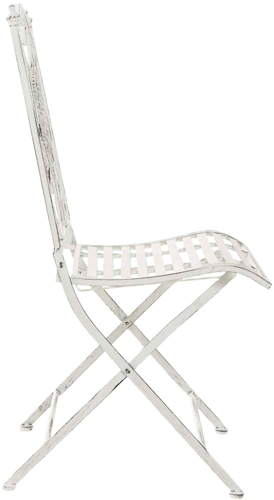 Lot de 2 chaises de jardin pliables Sibell en fer