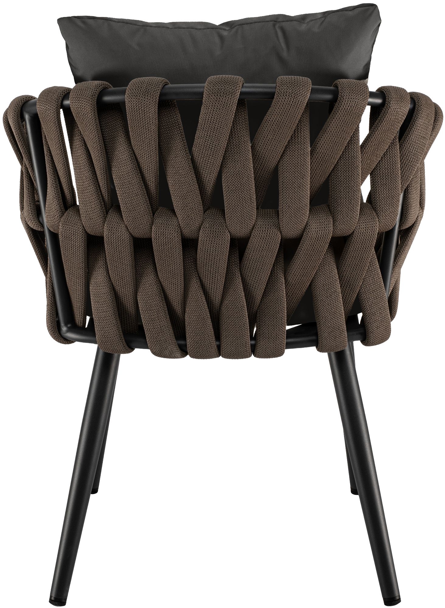 Fauteuil de jardin Naxos taupe avec coussin d'assise