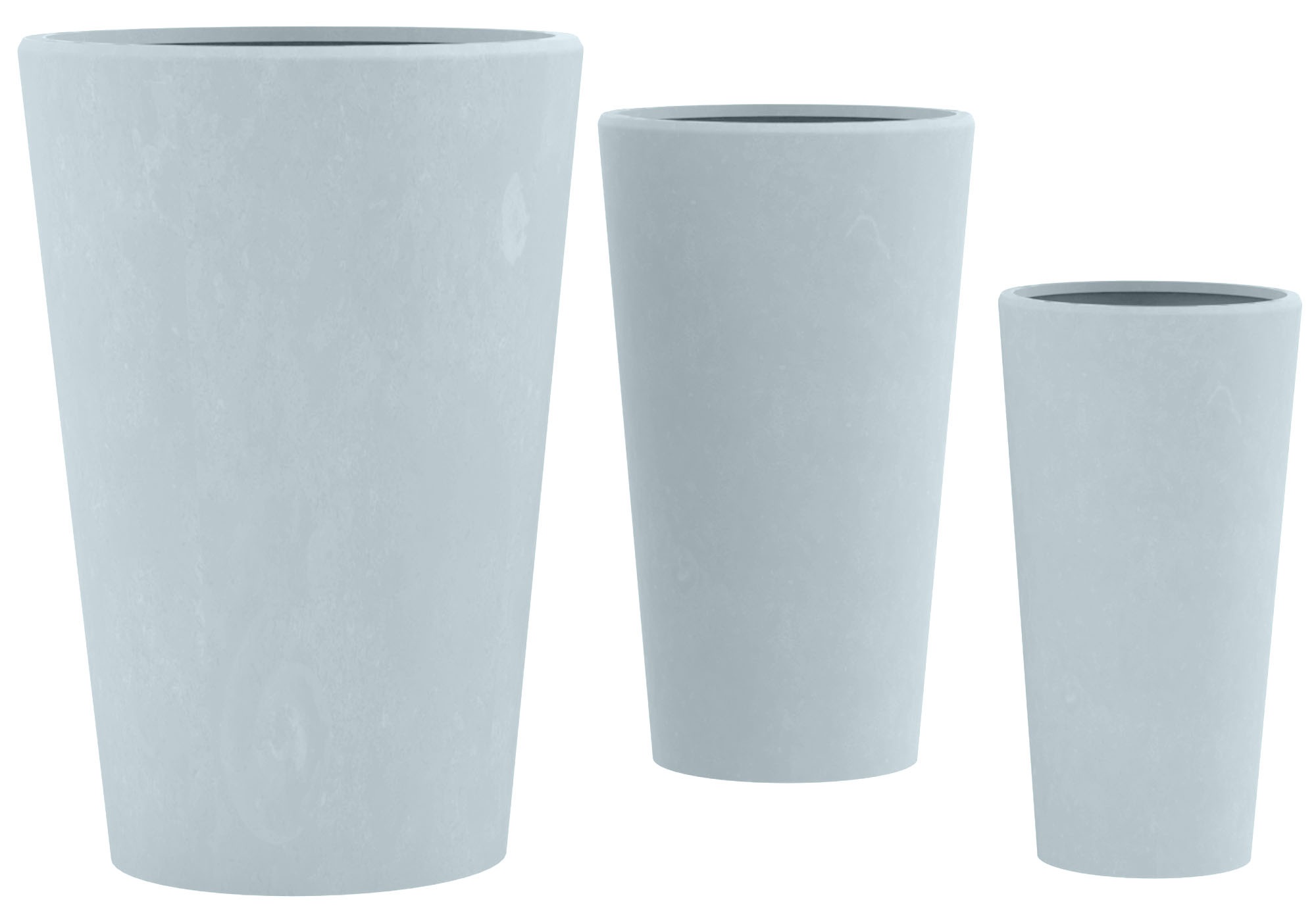 Set de 3 bacs à plantes ronds 3