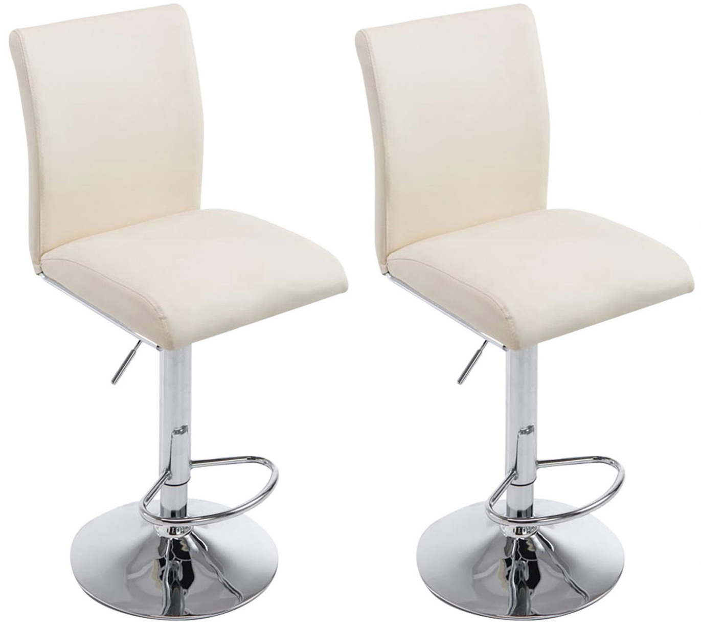 Lot de 2 tabourets de bar Köln similicuir