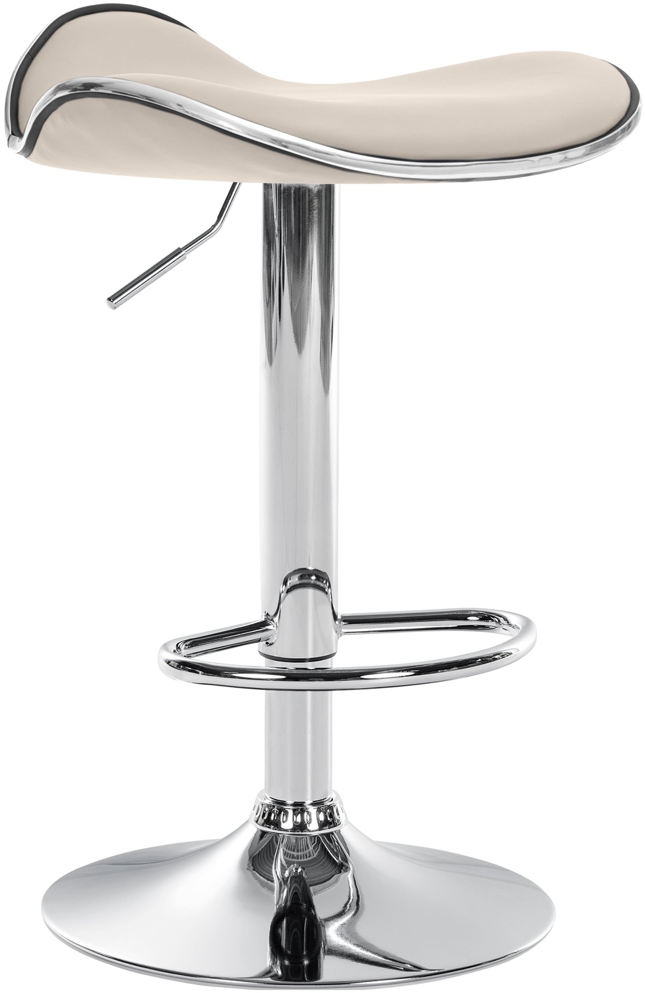 Tabouret de bar Shanghai similicuir avec pied en métal