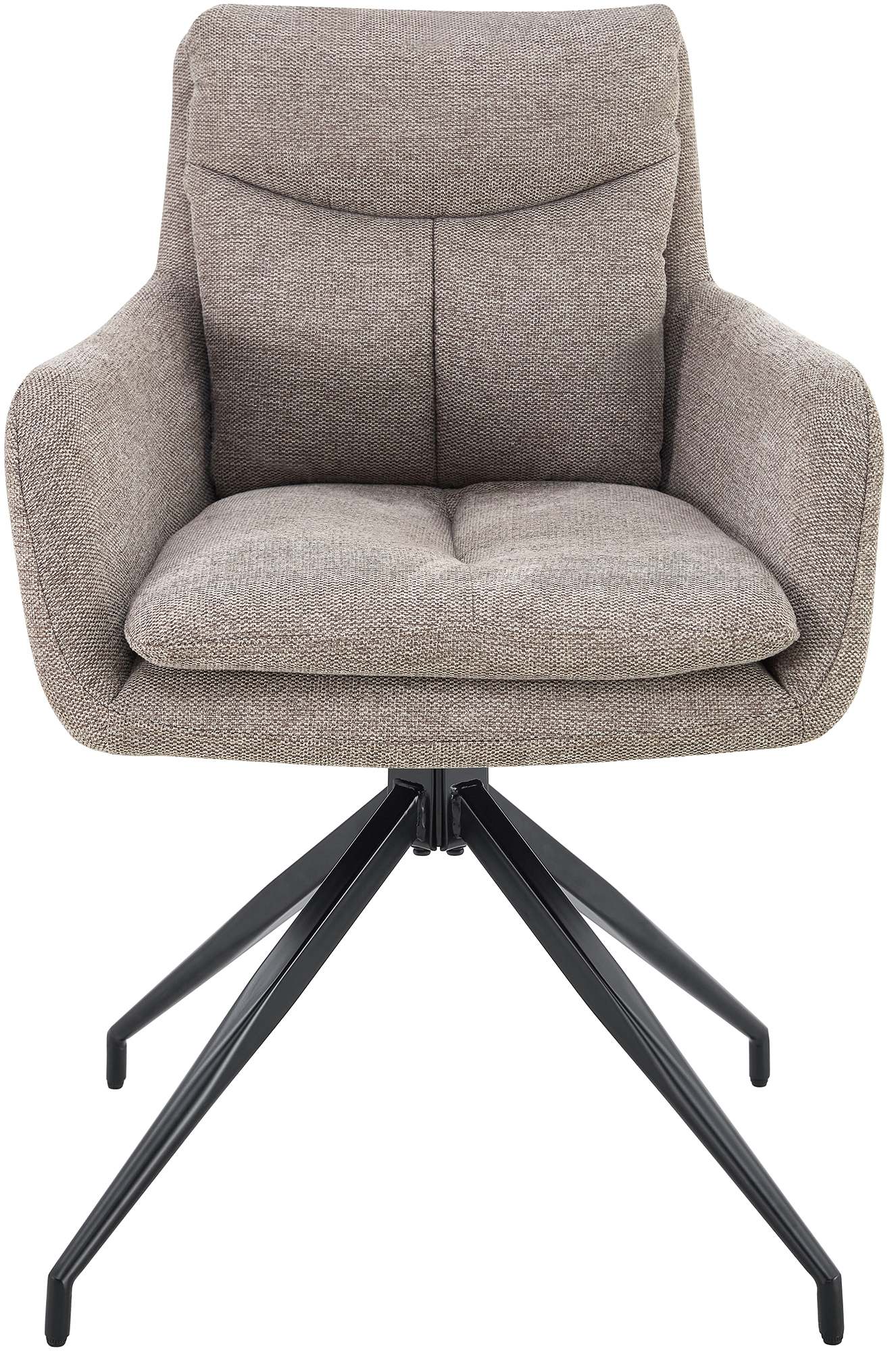 Lot de 2 chaises de salle à manger Somers tissu