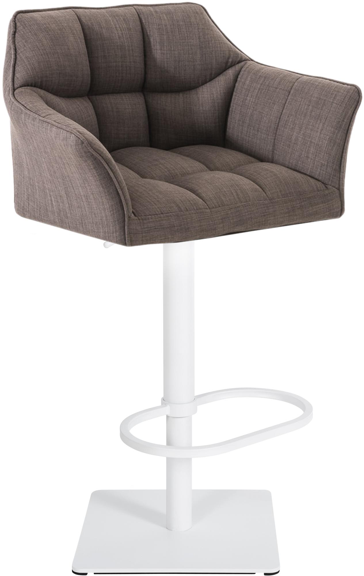 Tabouret de bar Damaso avec revetement en tissu