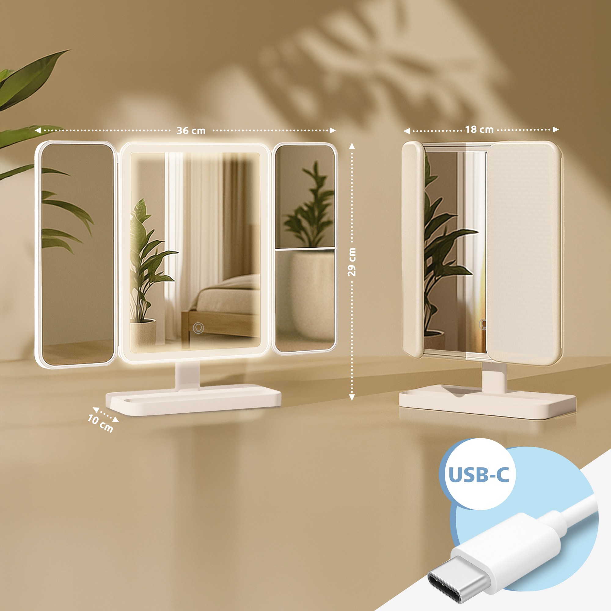 Miroir de maquillage Otley