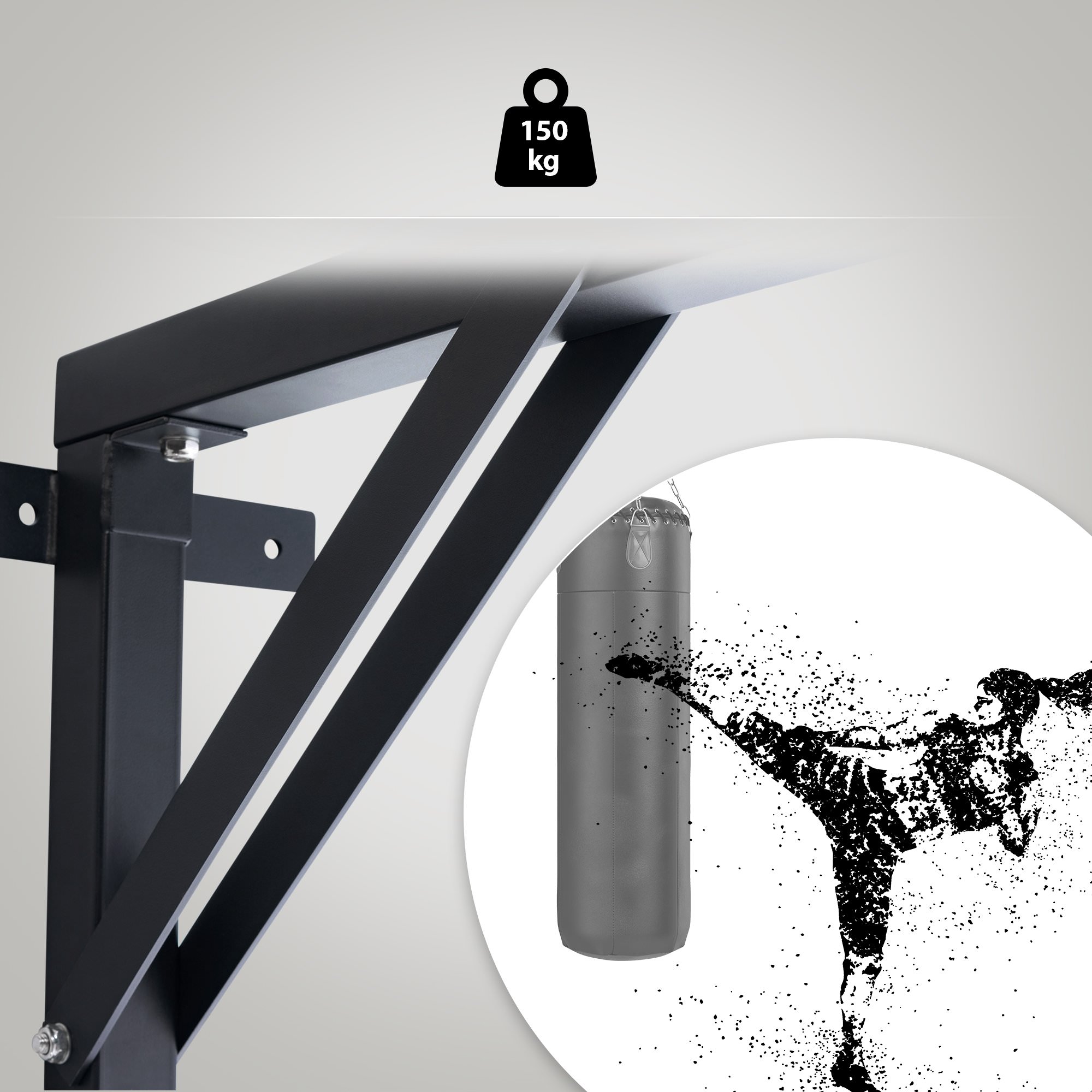 Support pour fixation de sac de Boxe