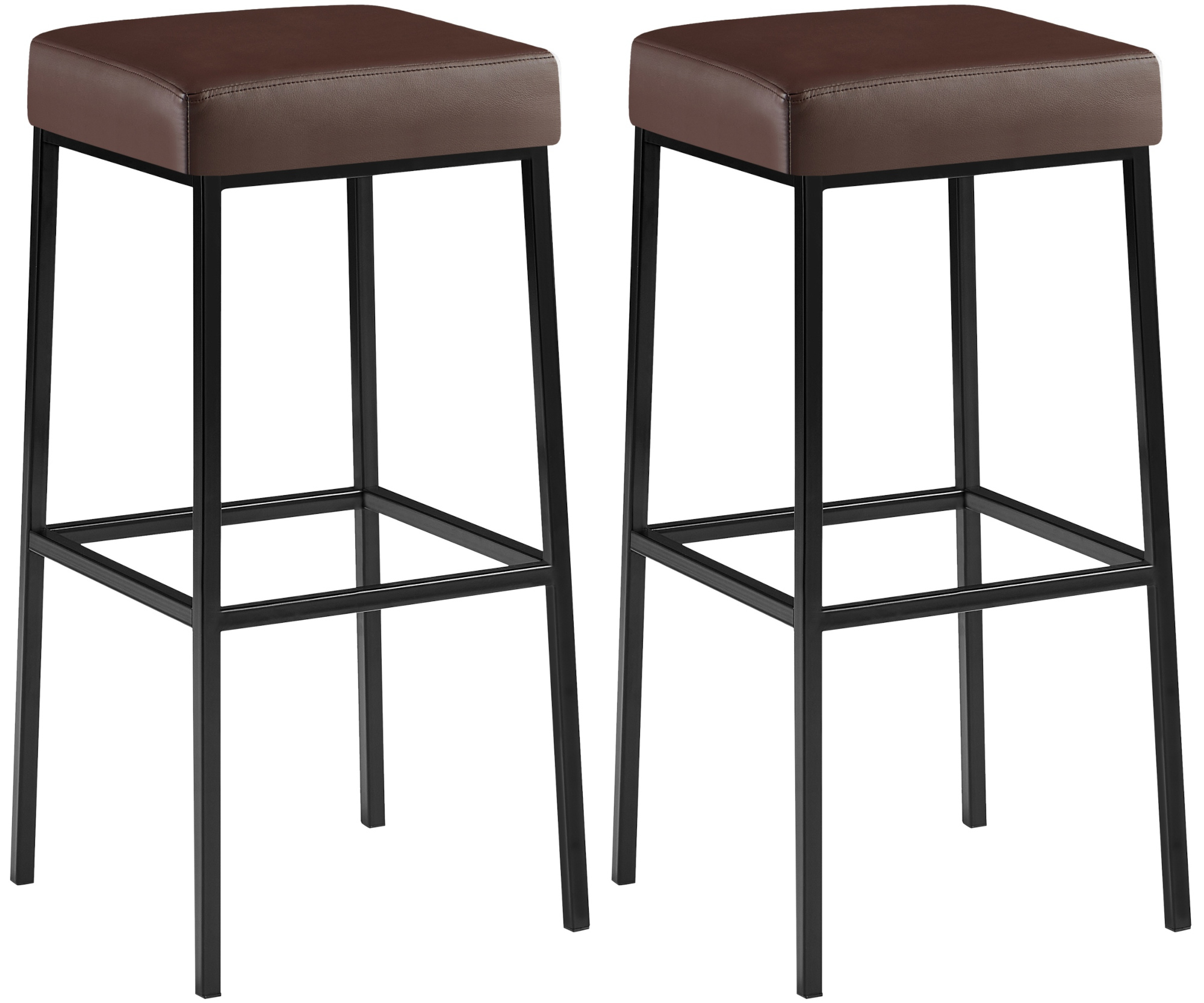 Lot de 2 tabourets de bar Montréal en similicuir