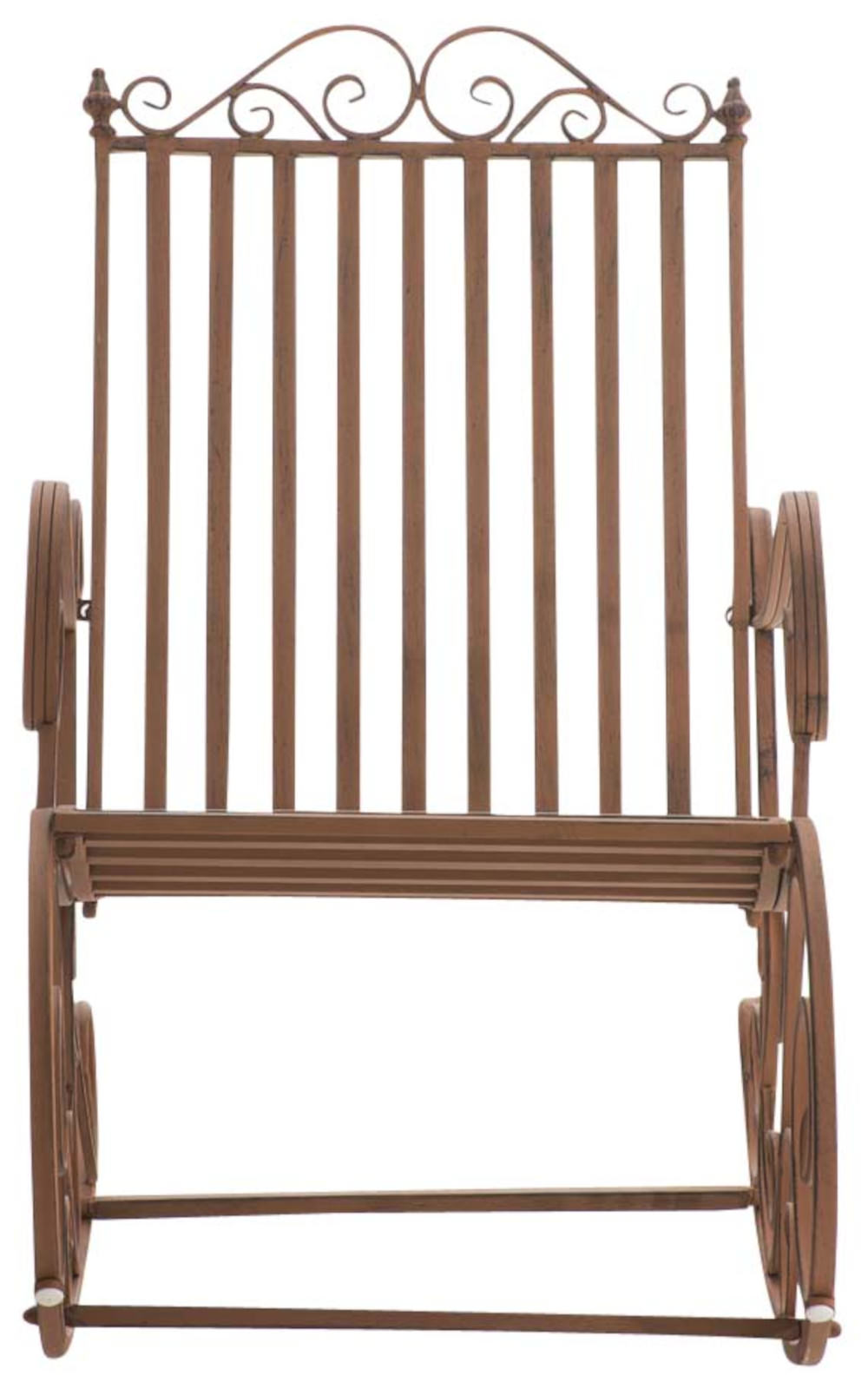 Lot de 2 Fauteuils à bascule d'extérieur Smilla en fer forgé