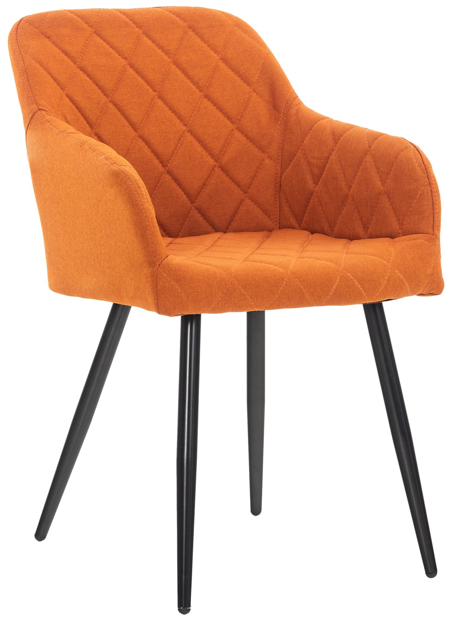 Chaise de salle à manger Shila avec Piètement en Métal noir