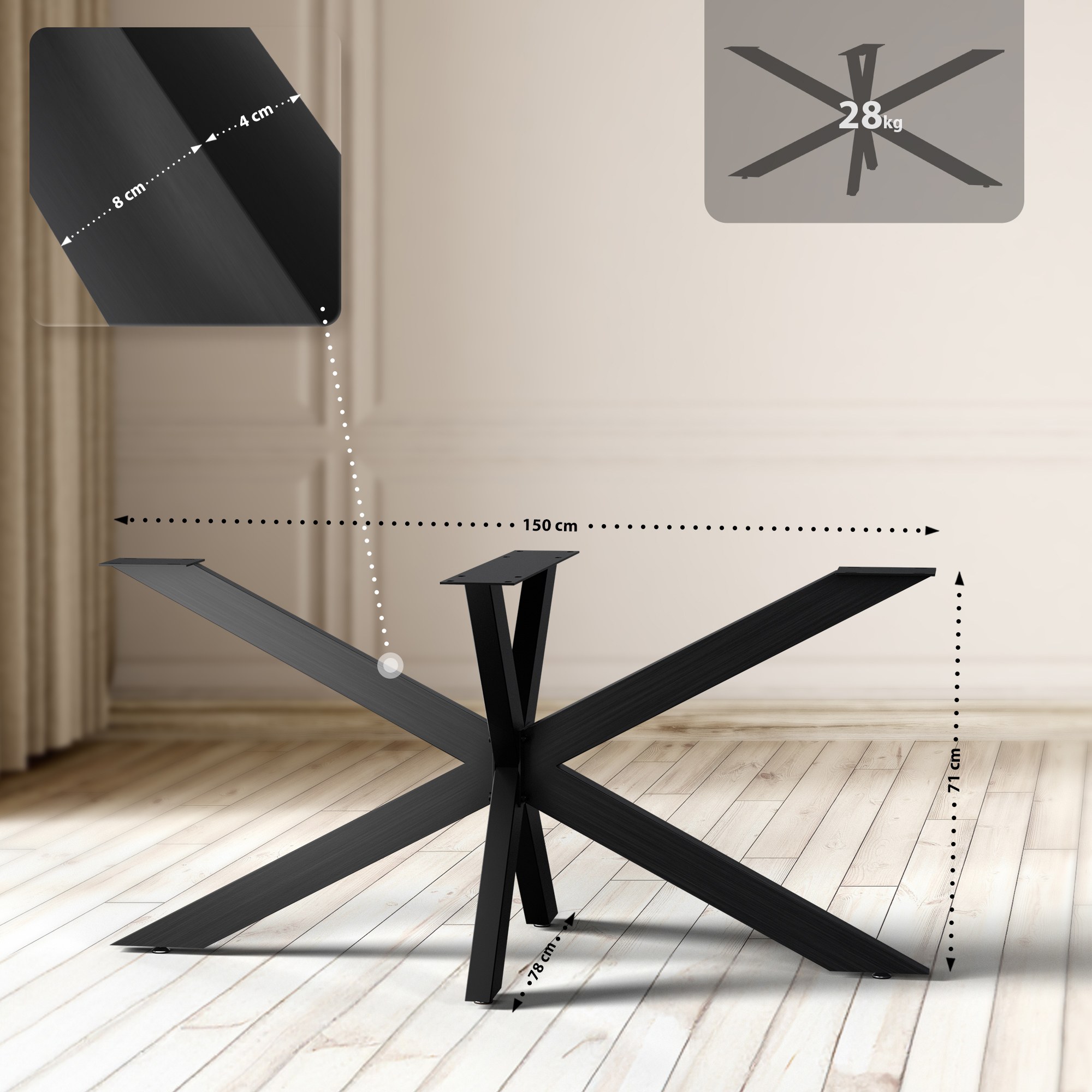 Pieds de table Hardwick