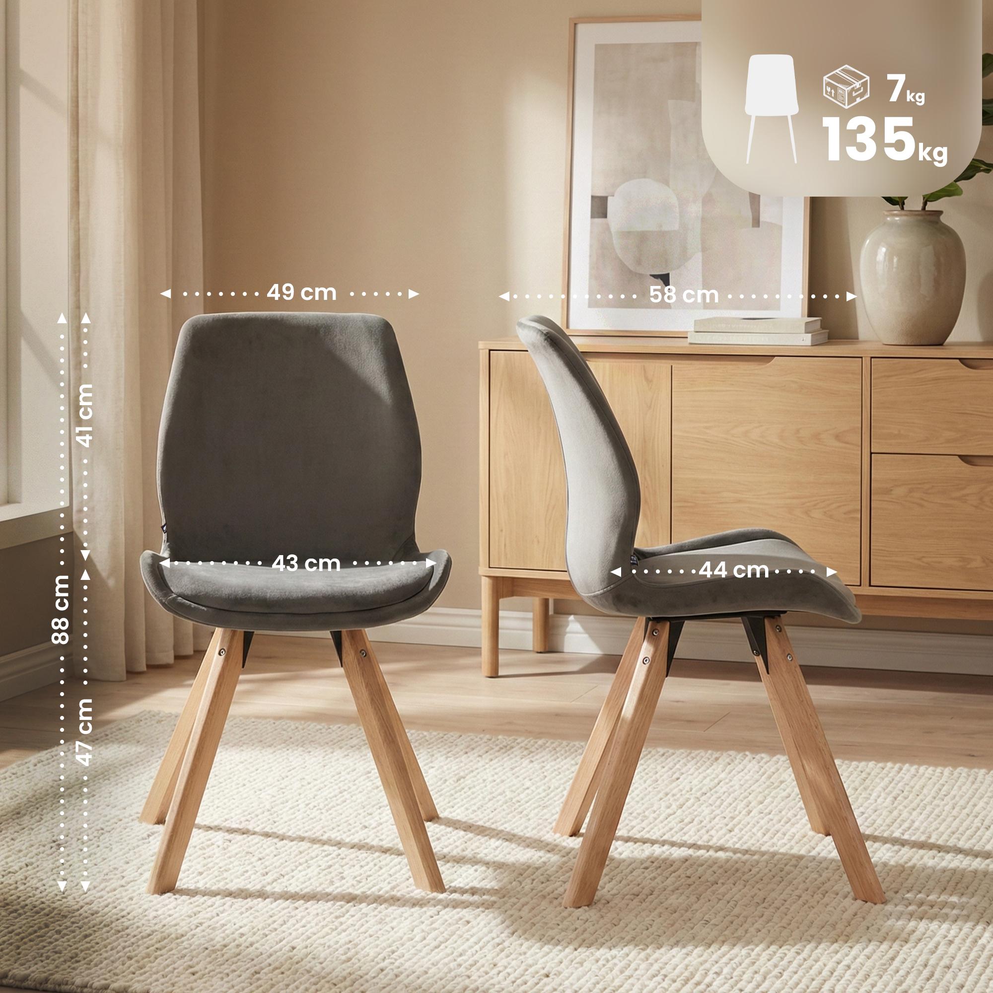 Lot de 4 chaises Luna