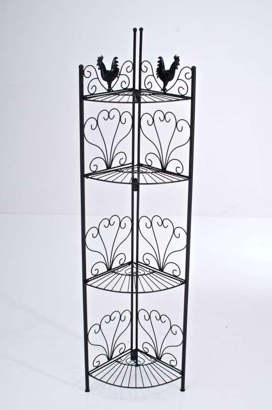 Etagère d'angle pliable en fer Marie