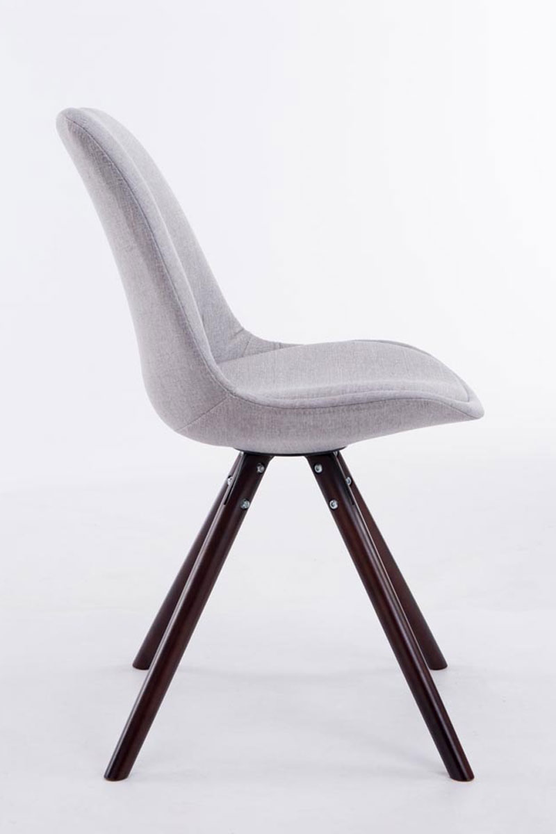 Chaise Toulouse tissu pieds ronds