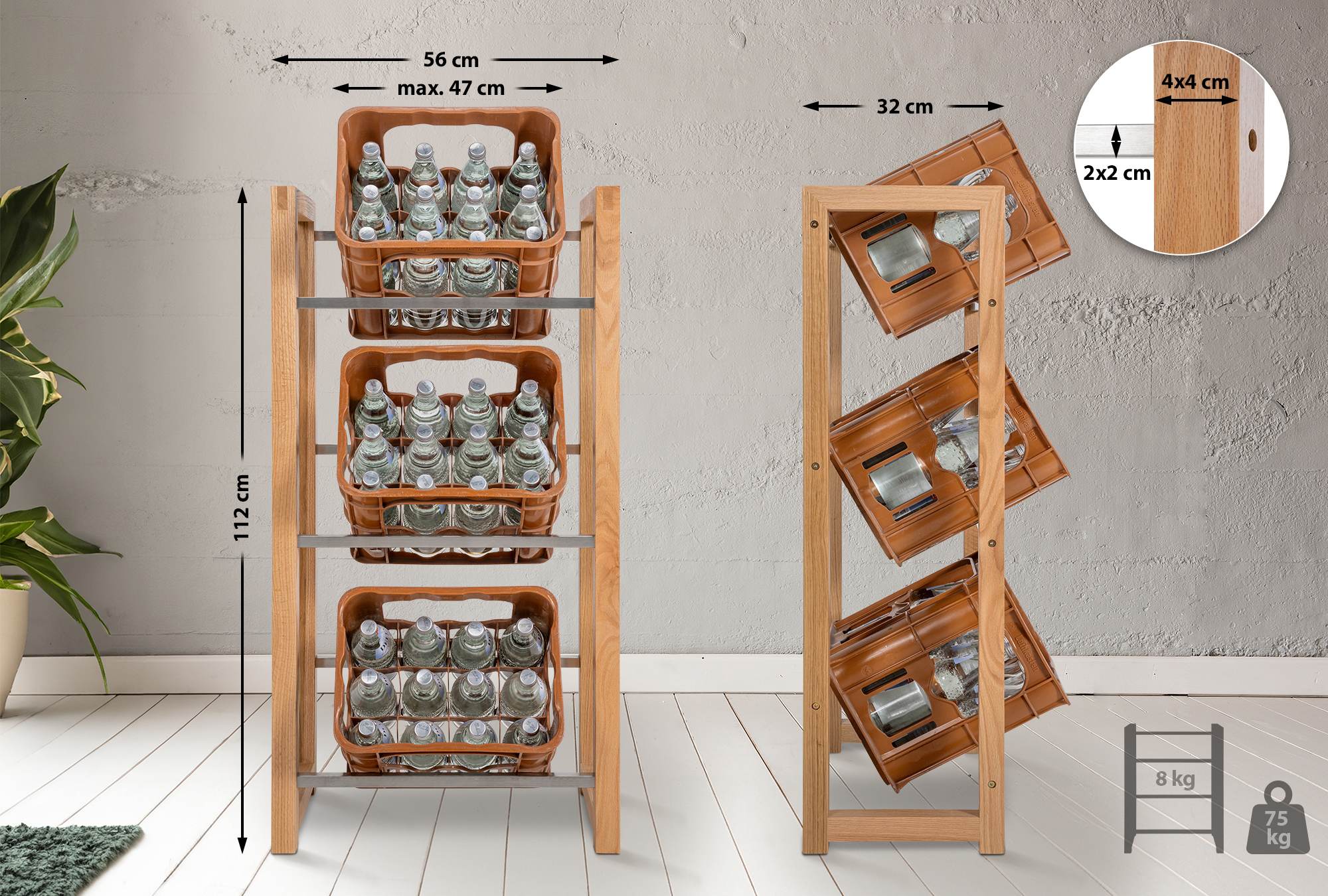 Présentoir pour caisses de boissons Robin