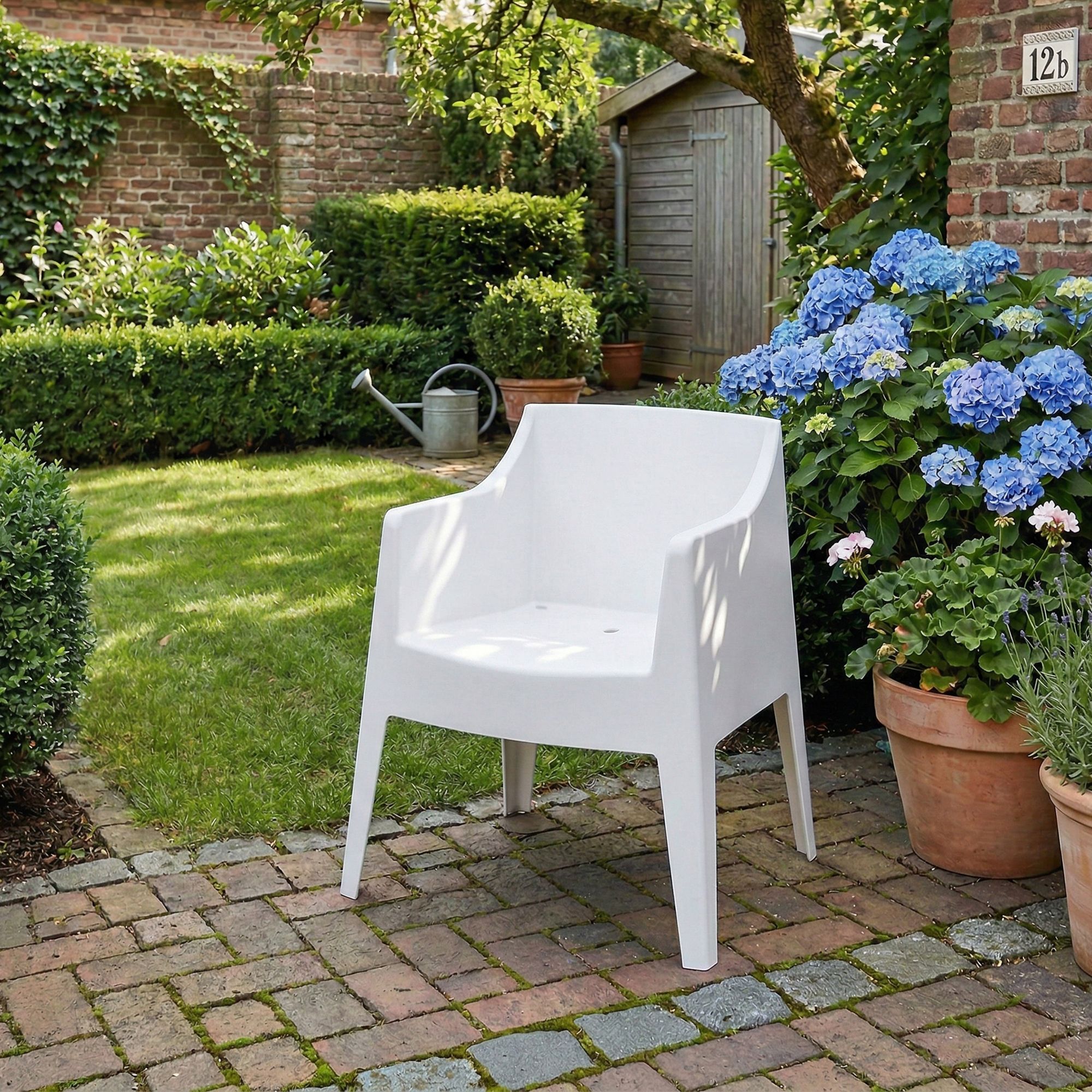 Ensemble de 4 chaises de jardin Bartal