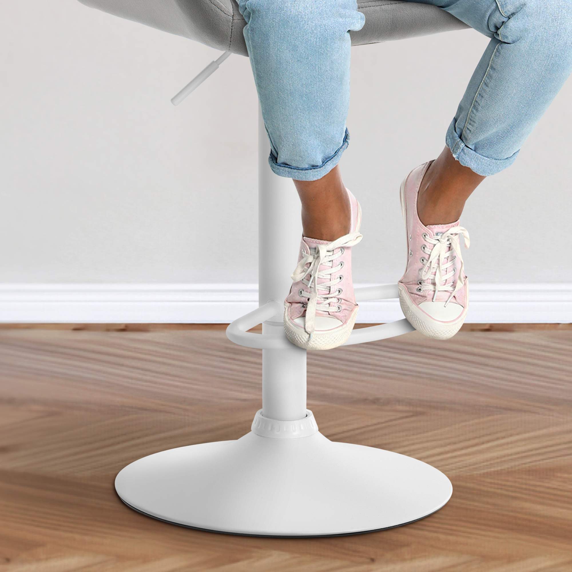 Ensemble de 2 tabourets de bar Braga en velours