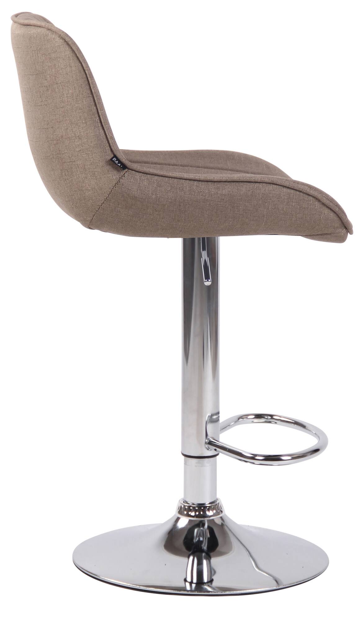 Lot de 2 Tabourets de bar Lentini en Tissu Pied trompette en Métal