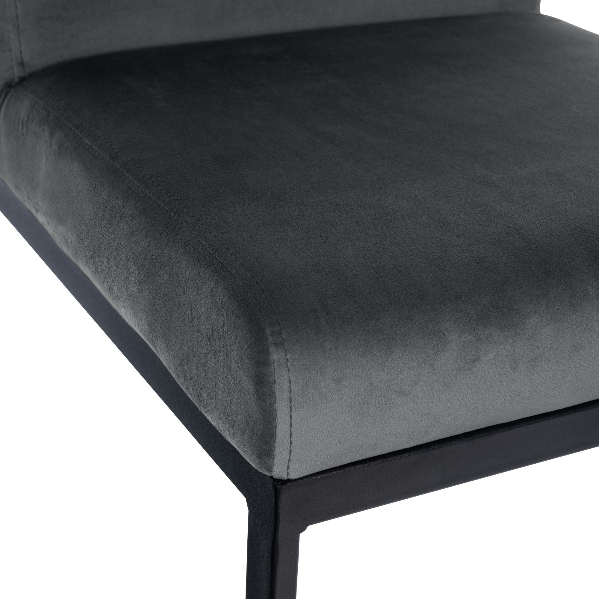 Lot de 2 tabourets de bar Hopewell en velours
