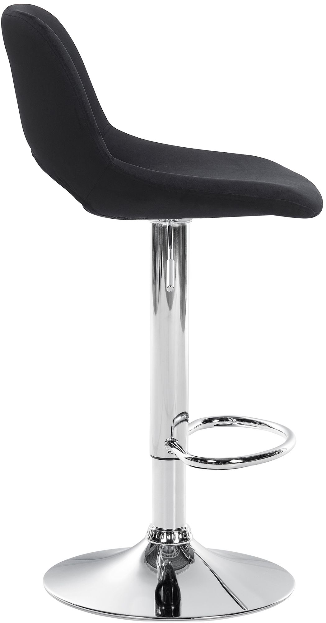 Lot de 2 tabourets de bar Camden velours