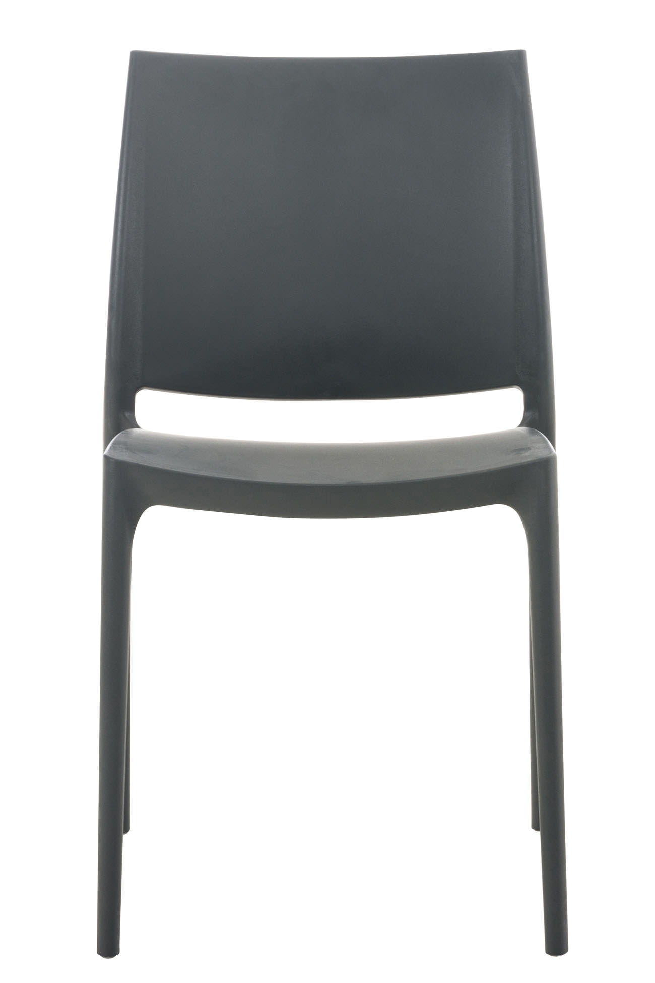 Lot de 2 chaises de jardin empilables Maya en plastique