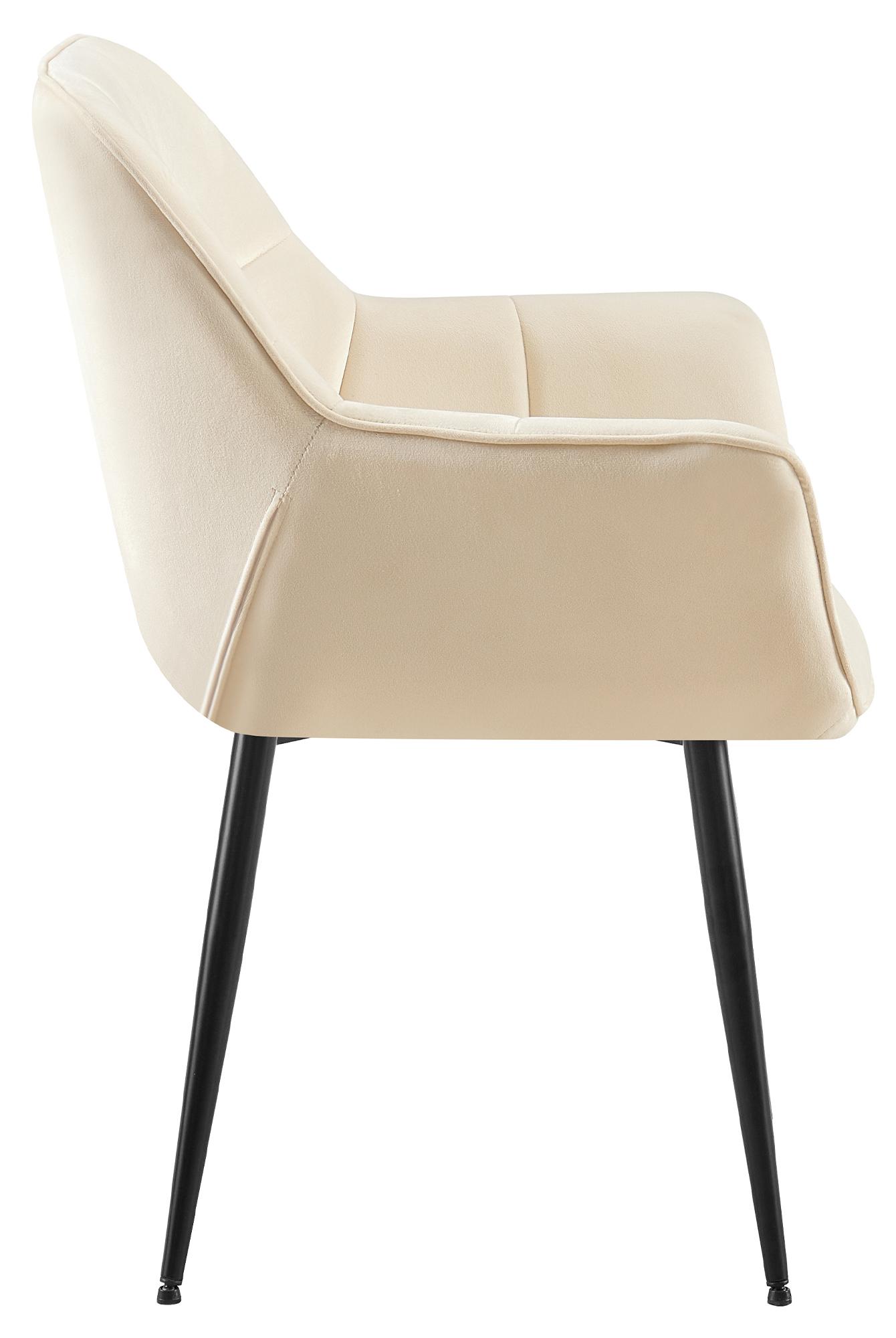 Chaise de salle à manger Roseville velours