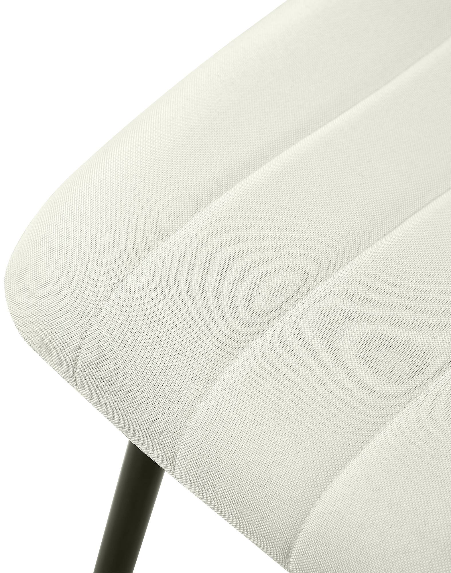 Lot de 4 Chaises de salle à manger Dijon avec Piètement en métal noir