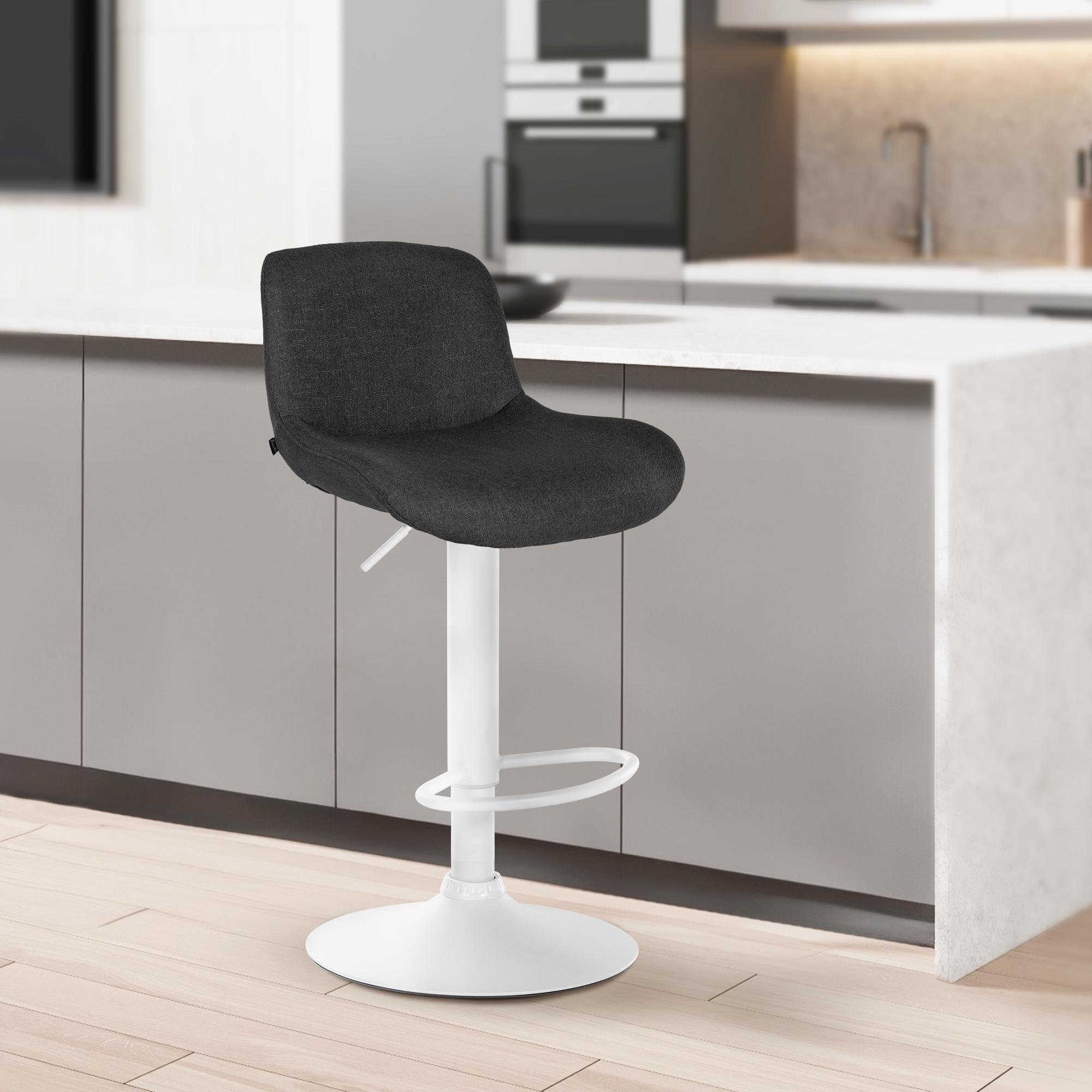 Lot de 2 tabourets de bar Solon blanc