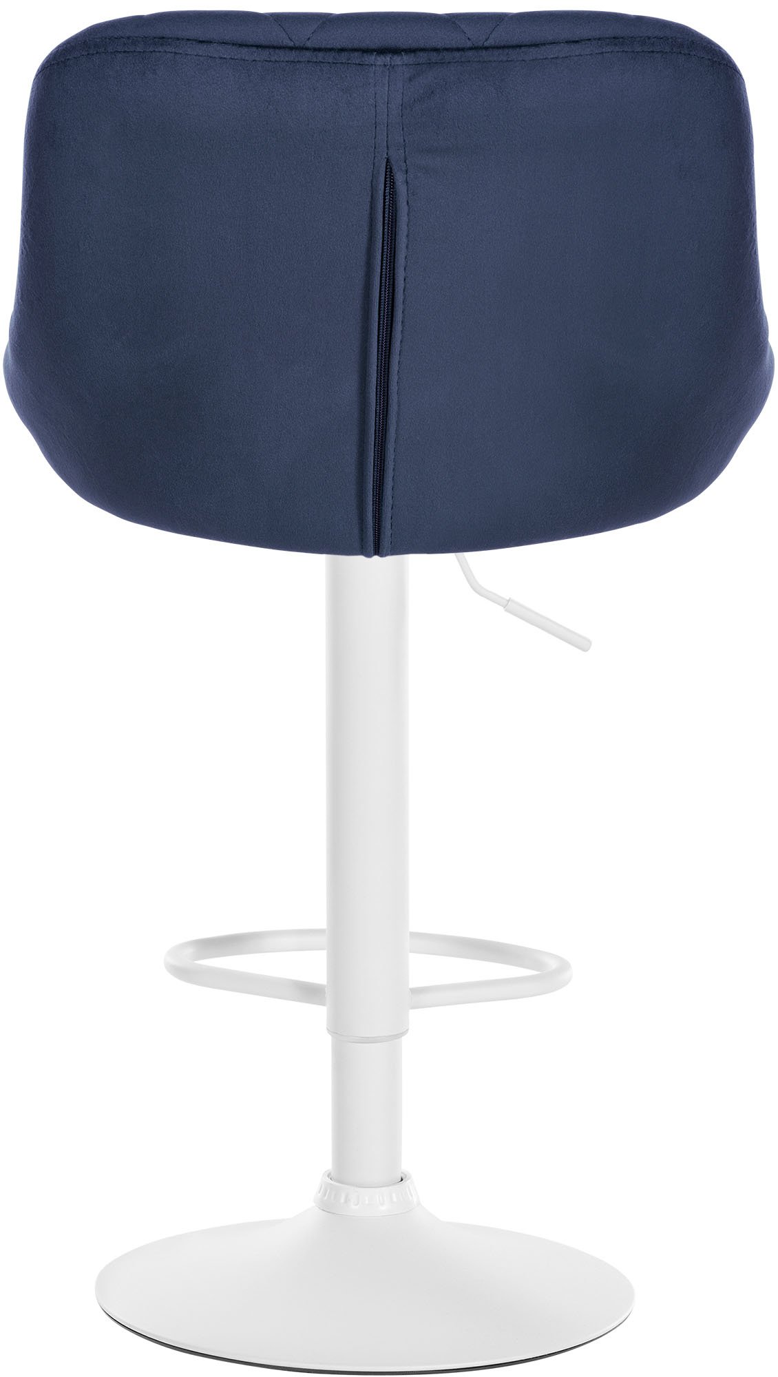 Tabouret de bar Lazio en velours avec pied en métal