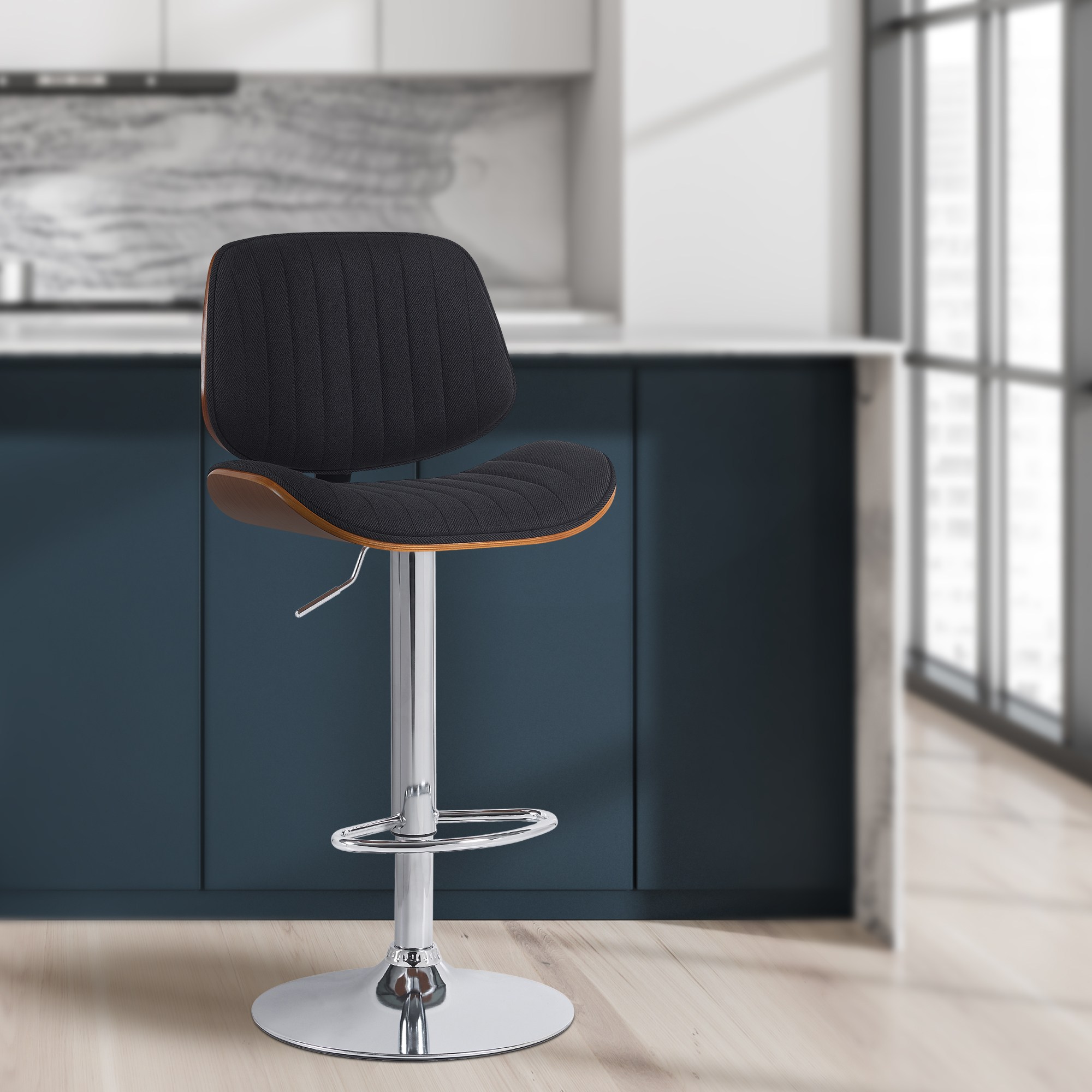 Tabouret de bar Clawson Tissu
