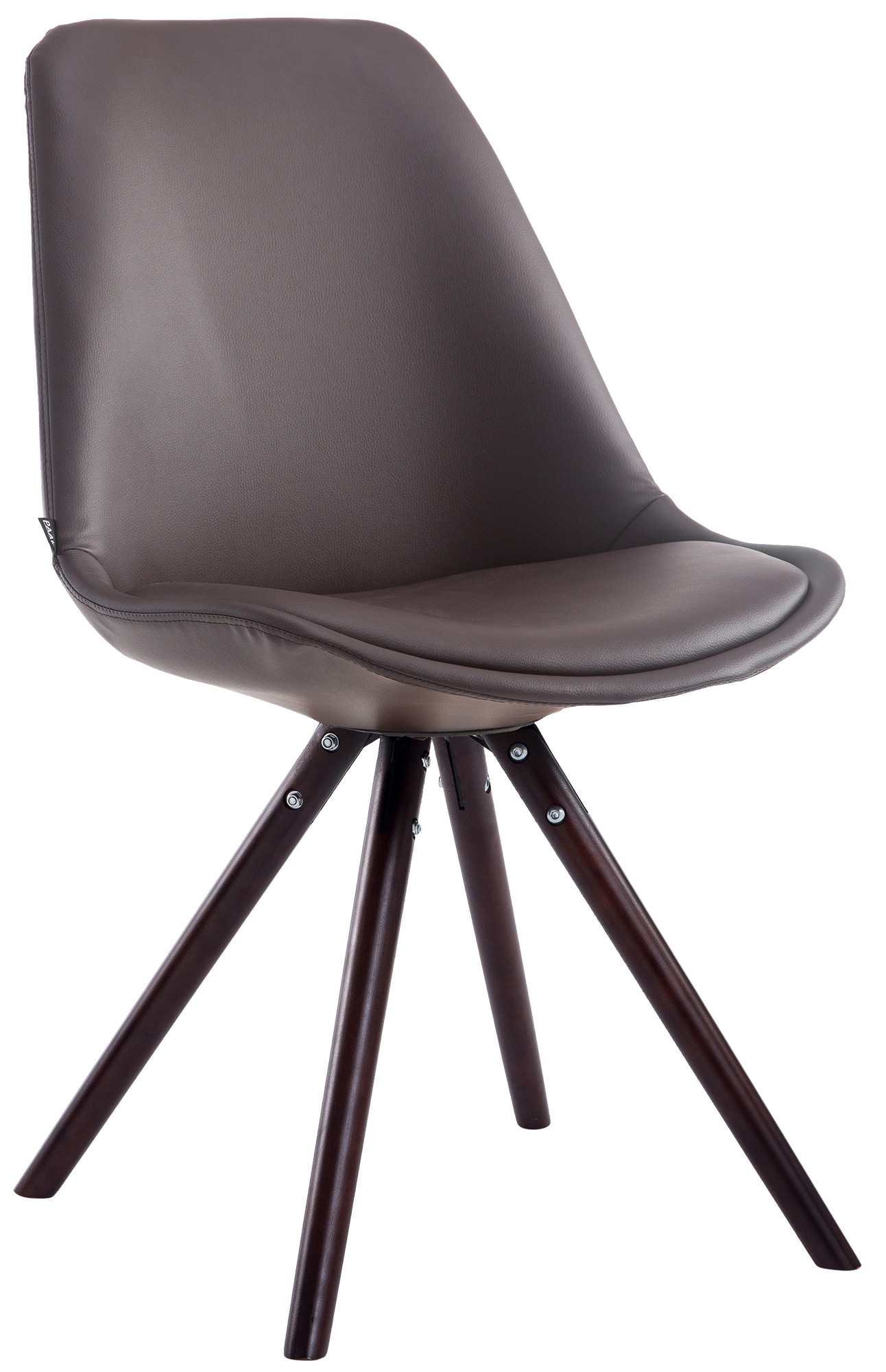 Chaise visiteur LAVAL similicuir pieds ronds