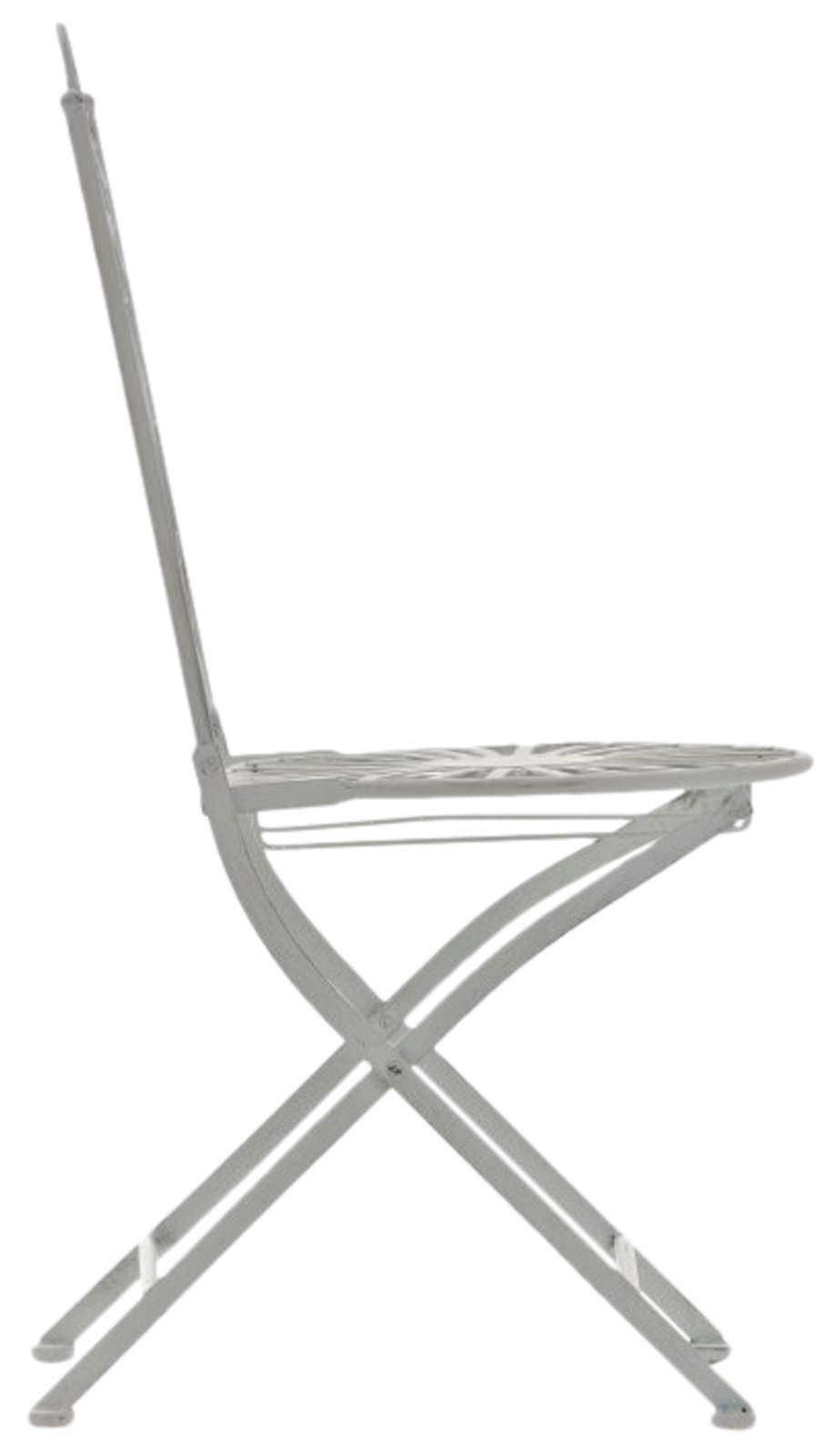 Lot de 2 Chaises de jardin pliables Indra en fer forgé