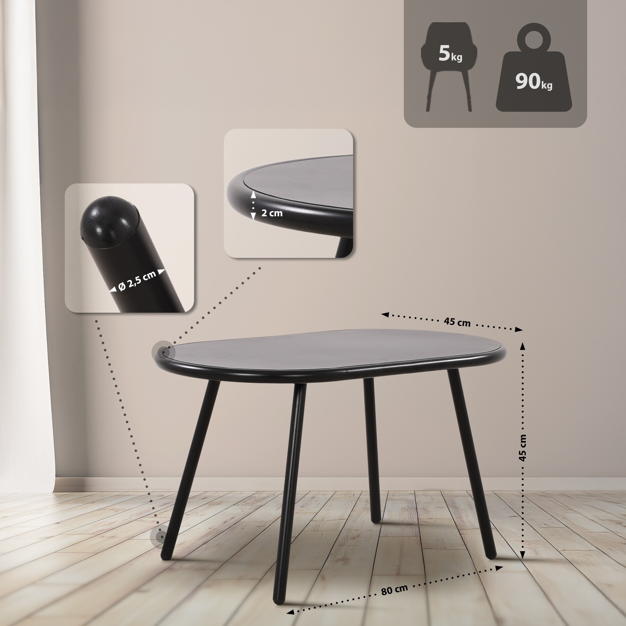 Ensemble de 4 sièges Veldin
