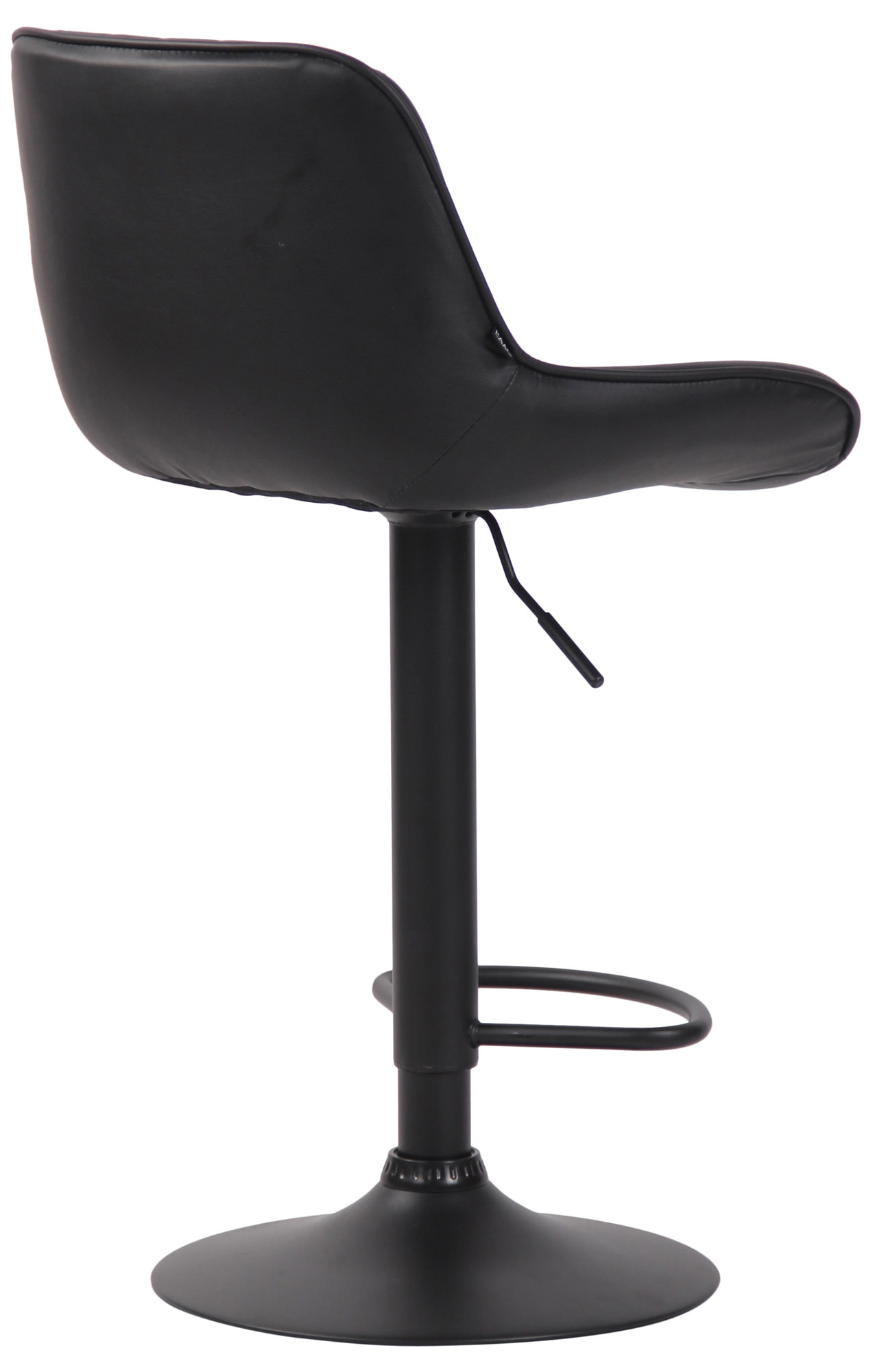 Lot de 2 Tabourets de bar Lentini en Similicuir Pied trompette en Métal