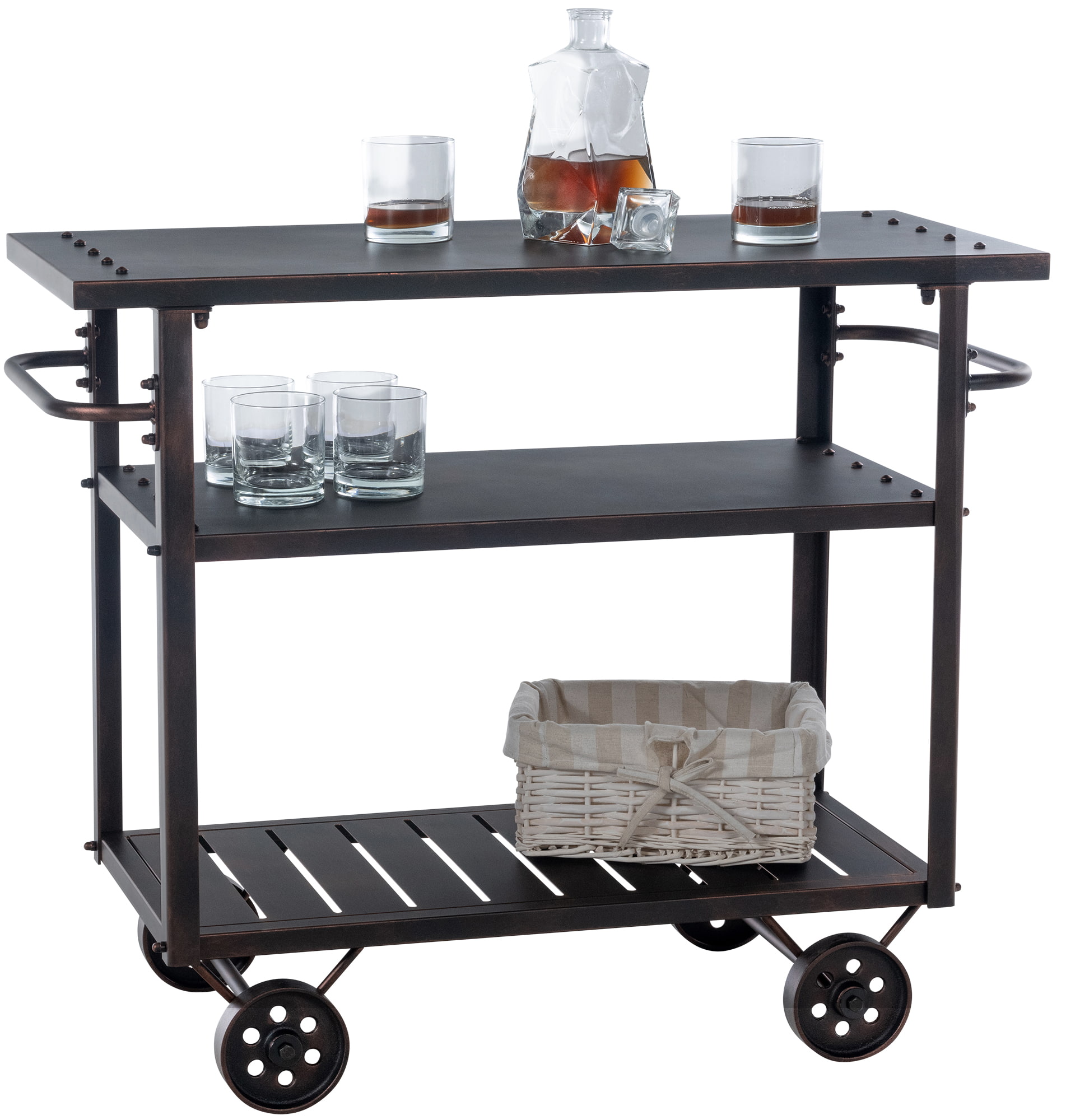 Chariot de service Spring dans le style industriel