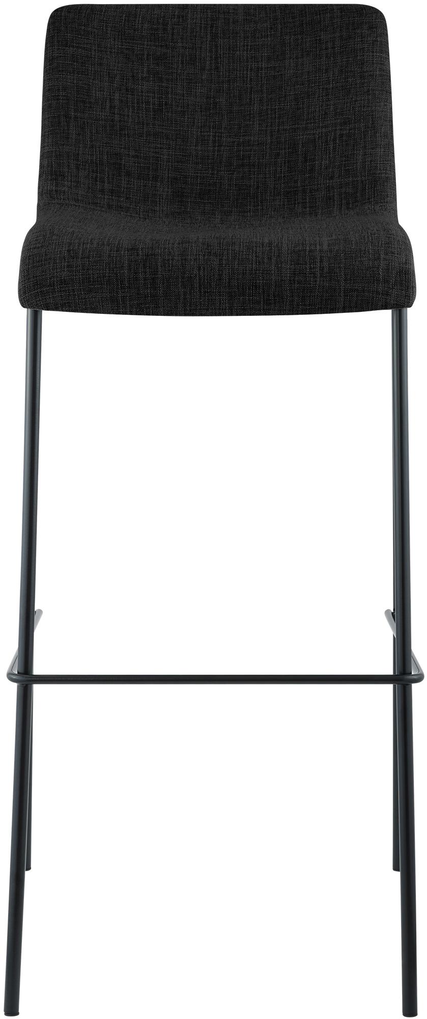 Tabouret de bar Hover en tissu avec pied a 4 branches