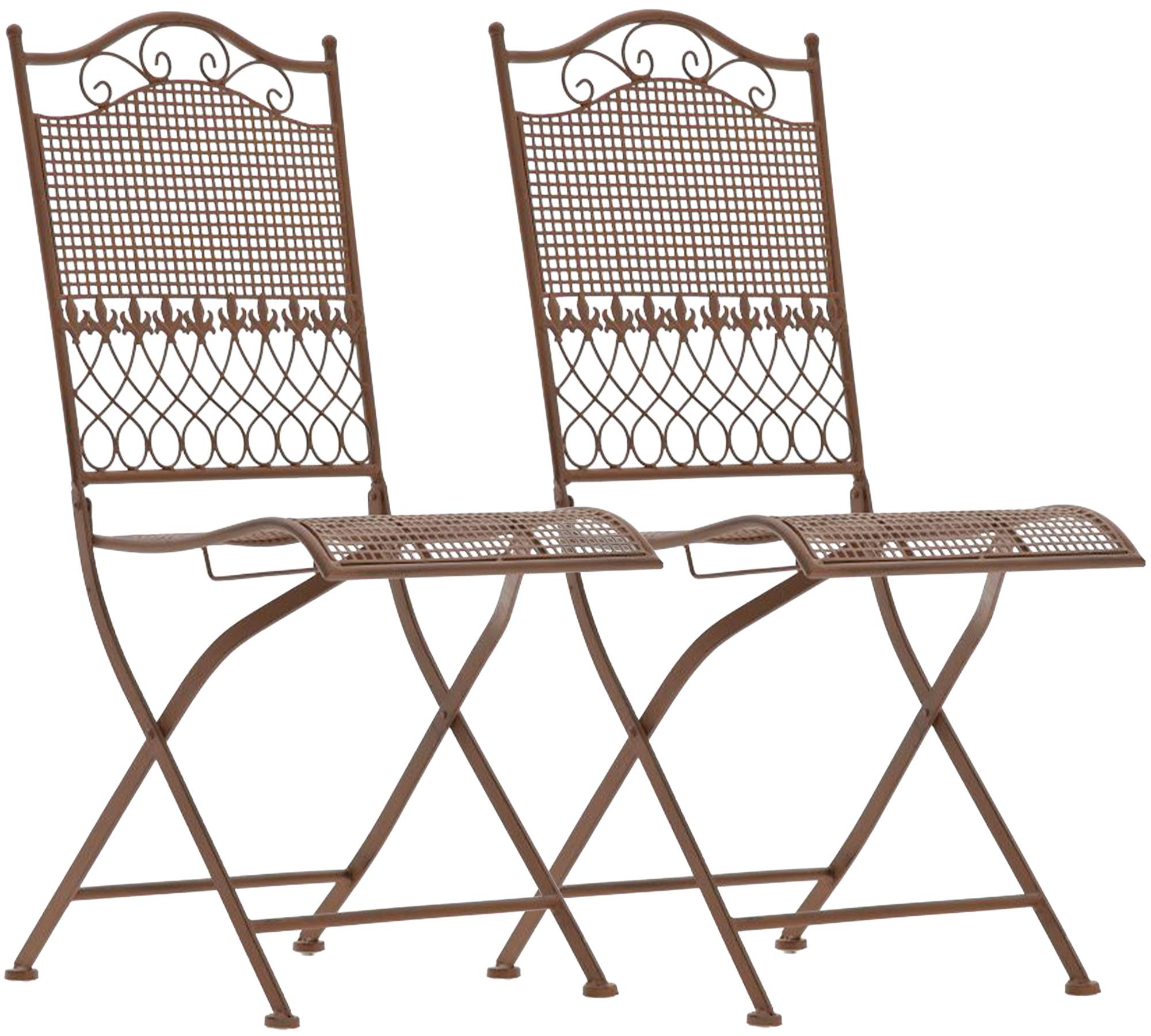 Lot de 2 chaises de jardin Kiran