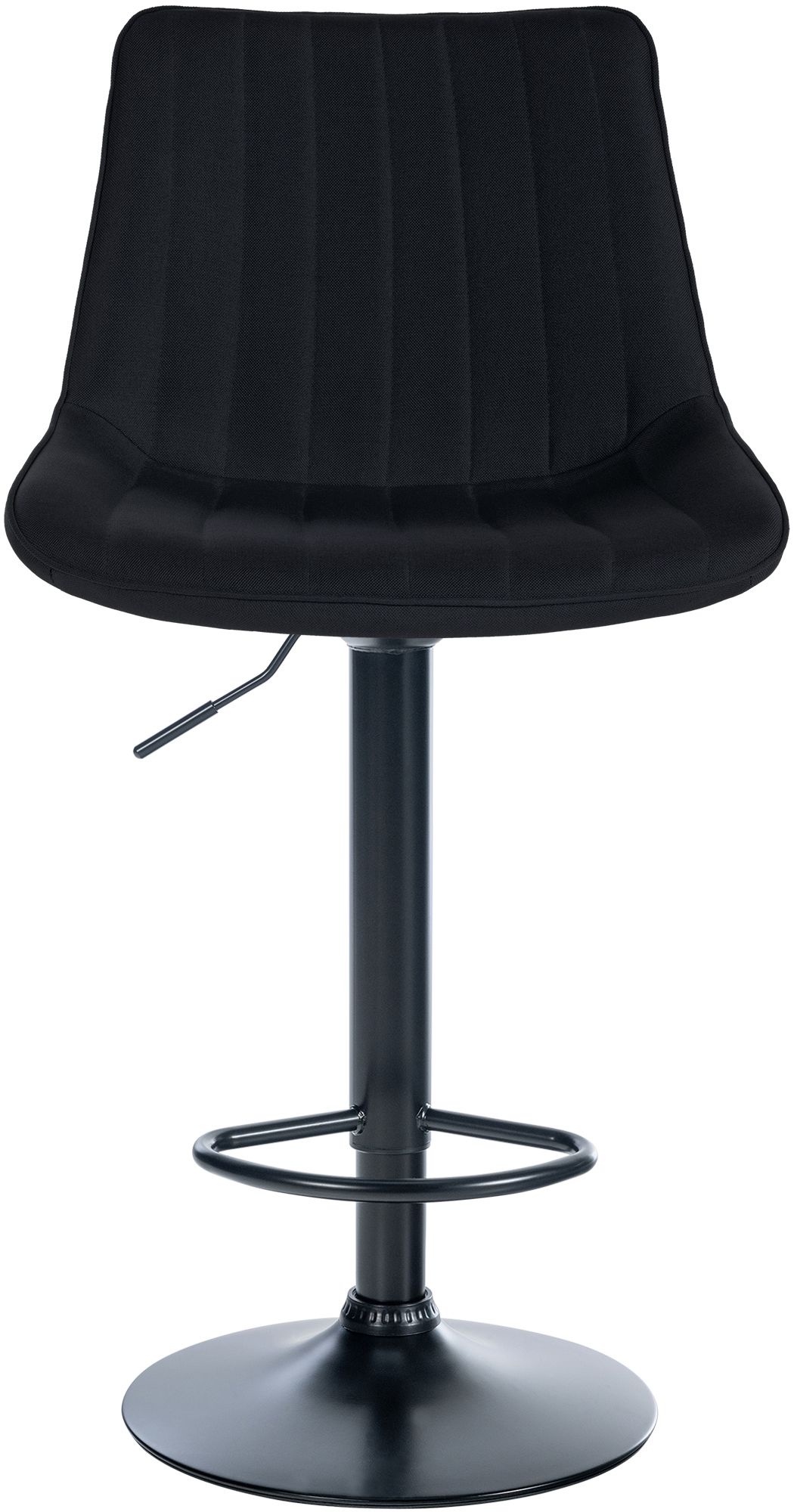 Tabouret de bar Toni en Tissu Pied trompette en Métal