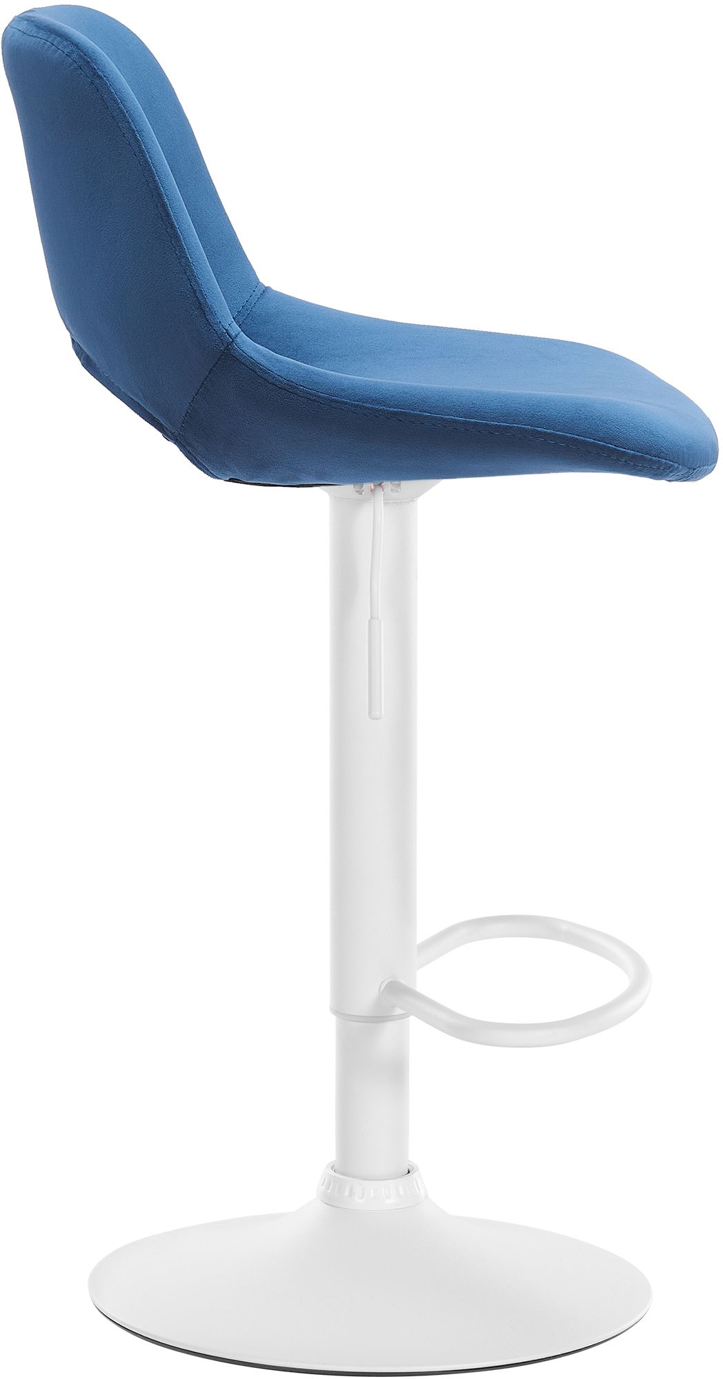 Lot de 2 tabourets de bar Camden velours