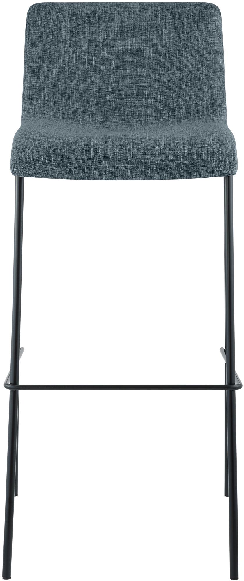 Tabouret de bar Hover en tissu avec pied a 4 branches
