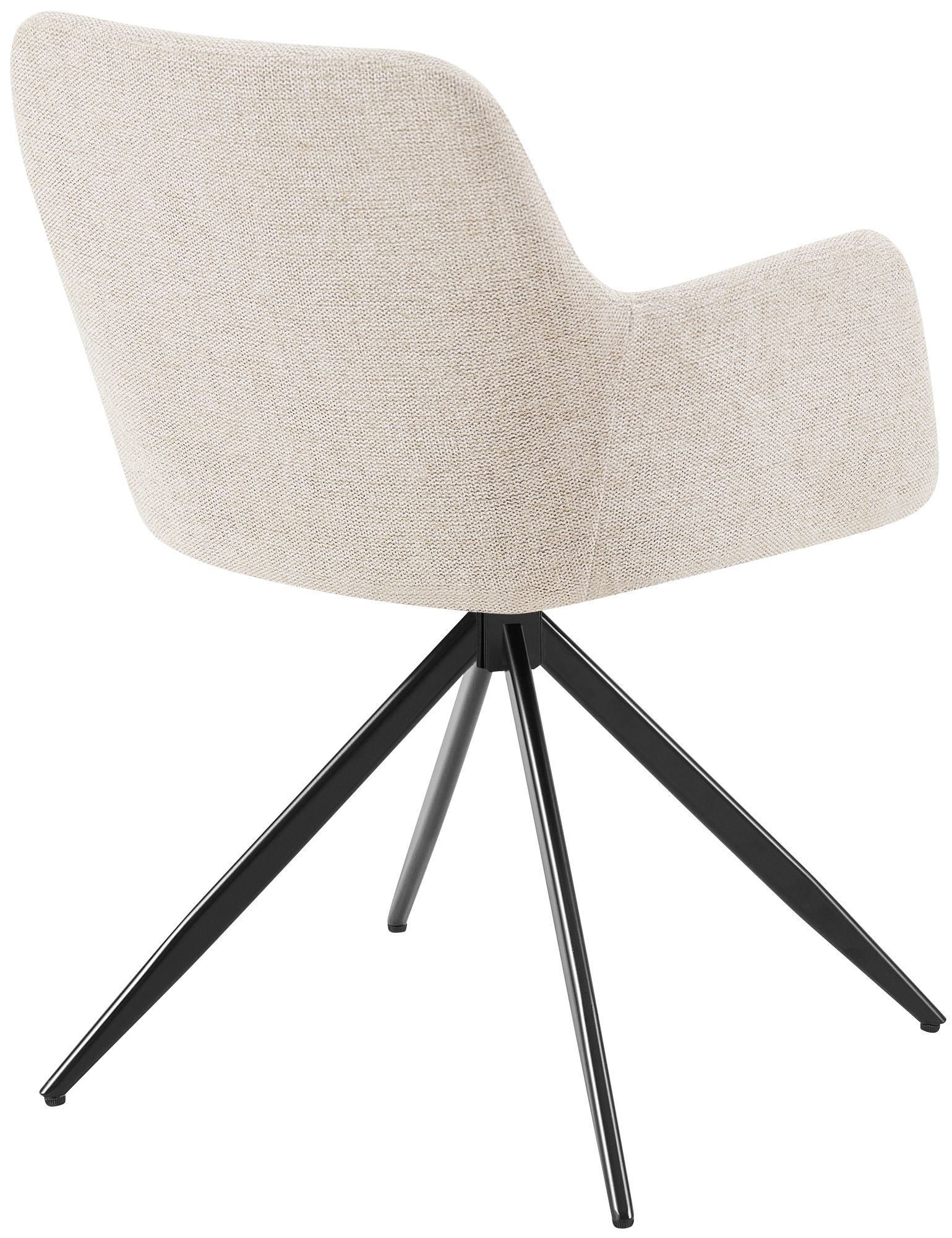 Lot de 2 chaises de salle a manger Olema en tissu