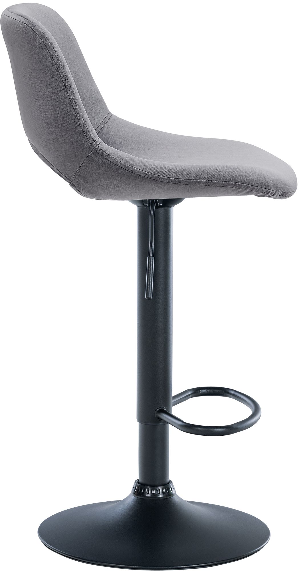 Lot de 2 tabourets de bar Camden velours
