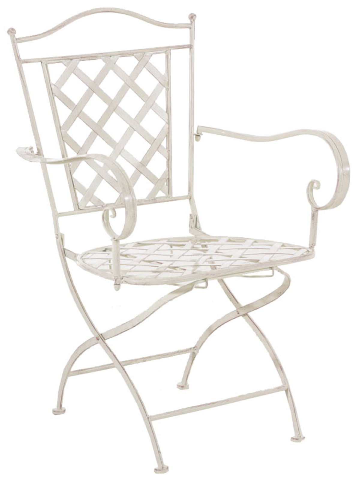 Lot de 2 chaises de jardin pliables Adara en fer