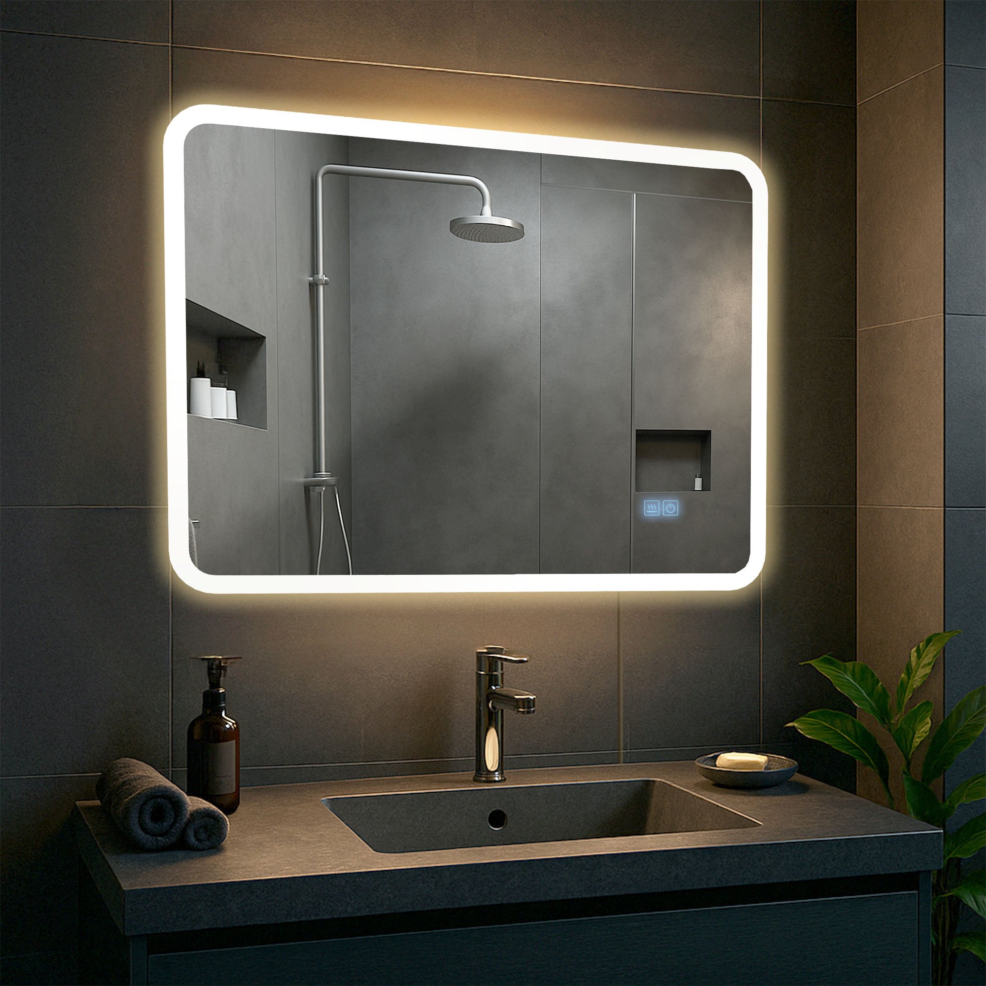 Miroir de salle de bain Jericho avec Bluetooth