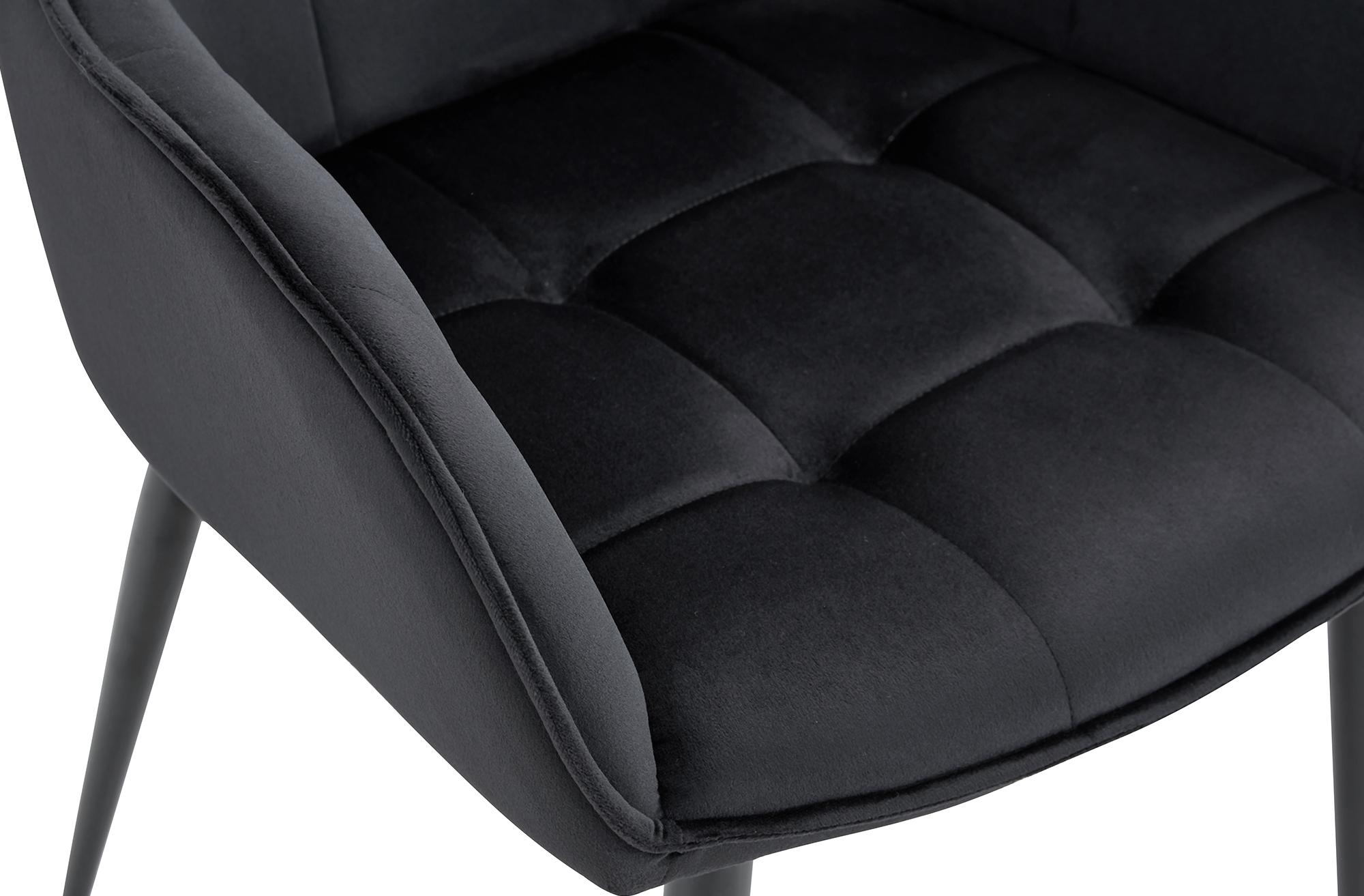 Lot de 2 chaises de salle à manger Ferndale velours