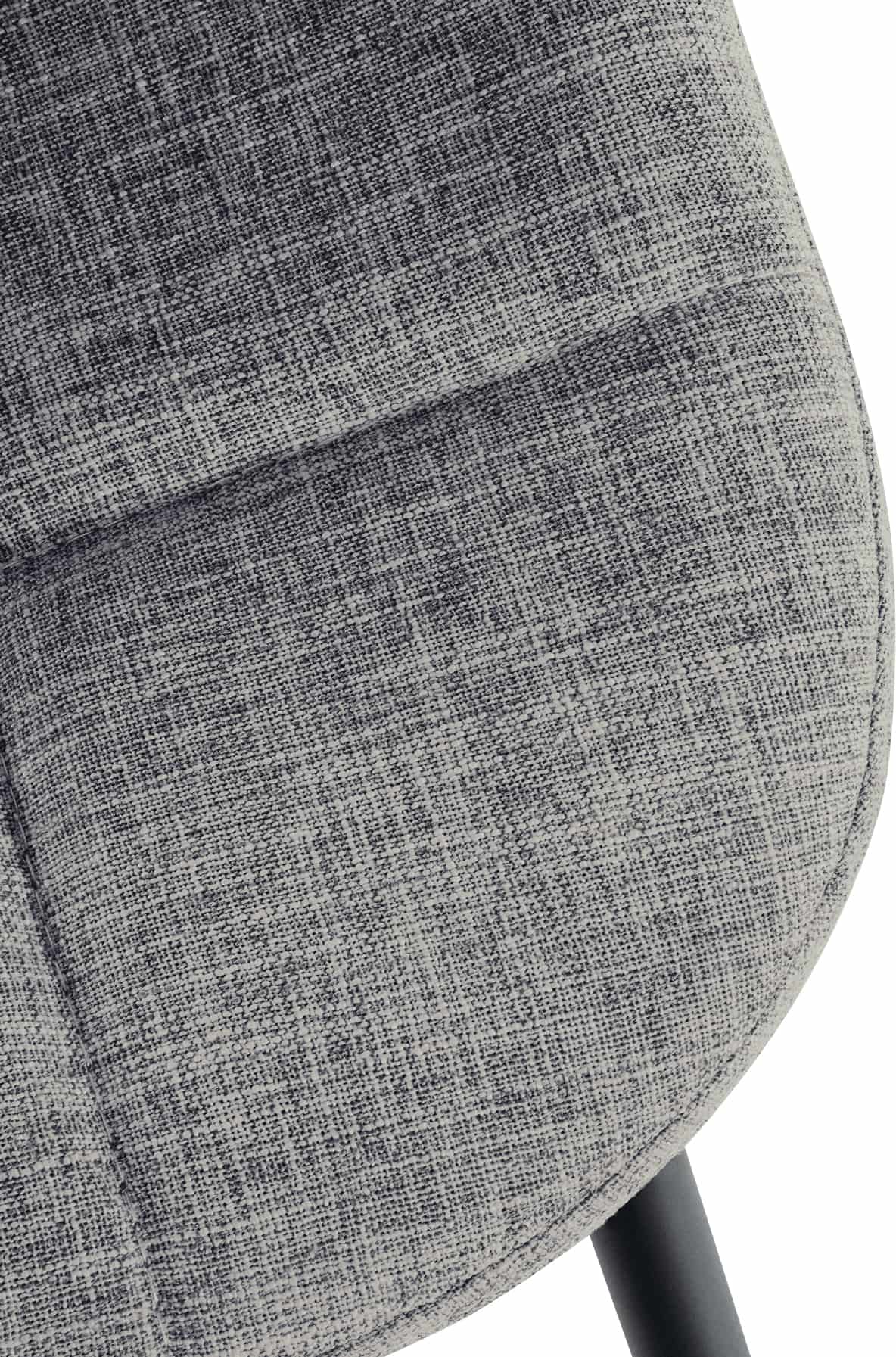 Chaise de salle à manger Tom avec Pieds en métal noir
