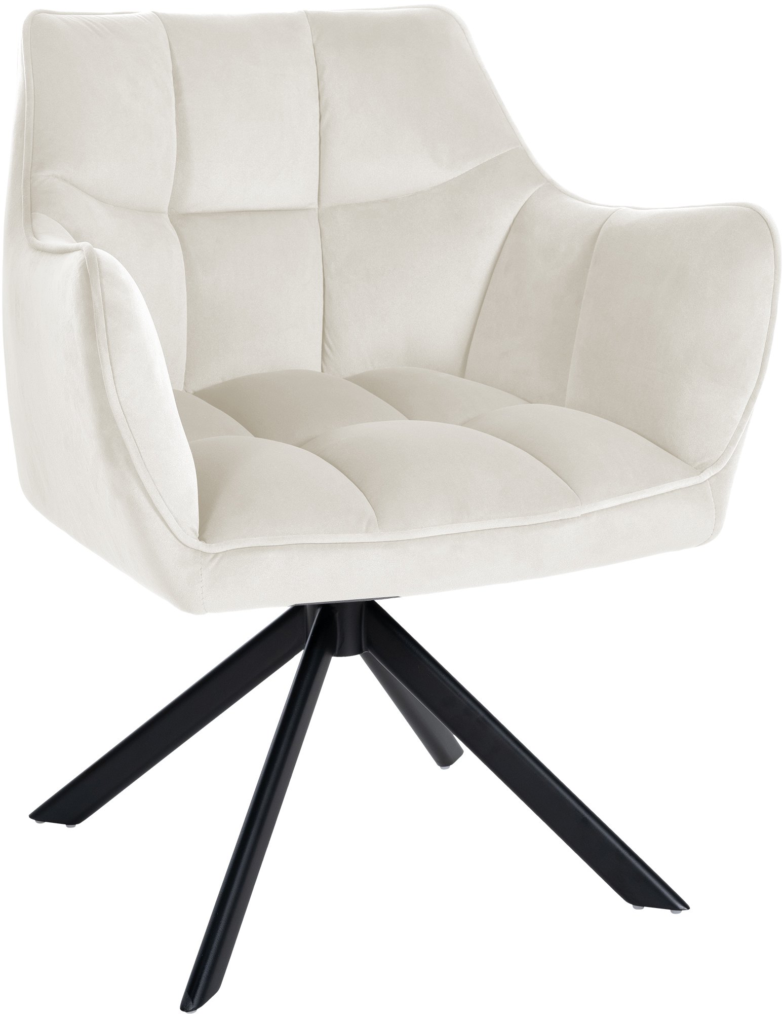 Chaise de salle à manger Swing revêtement velours